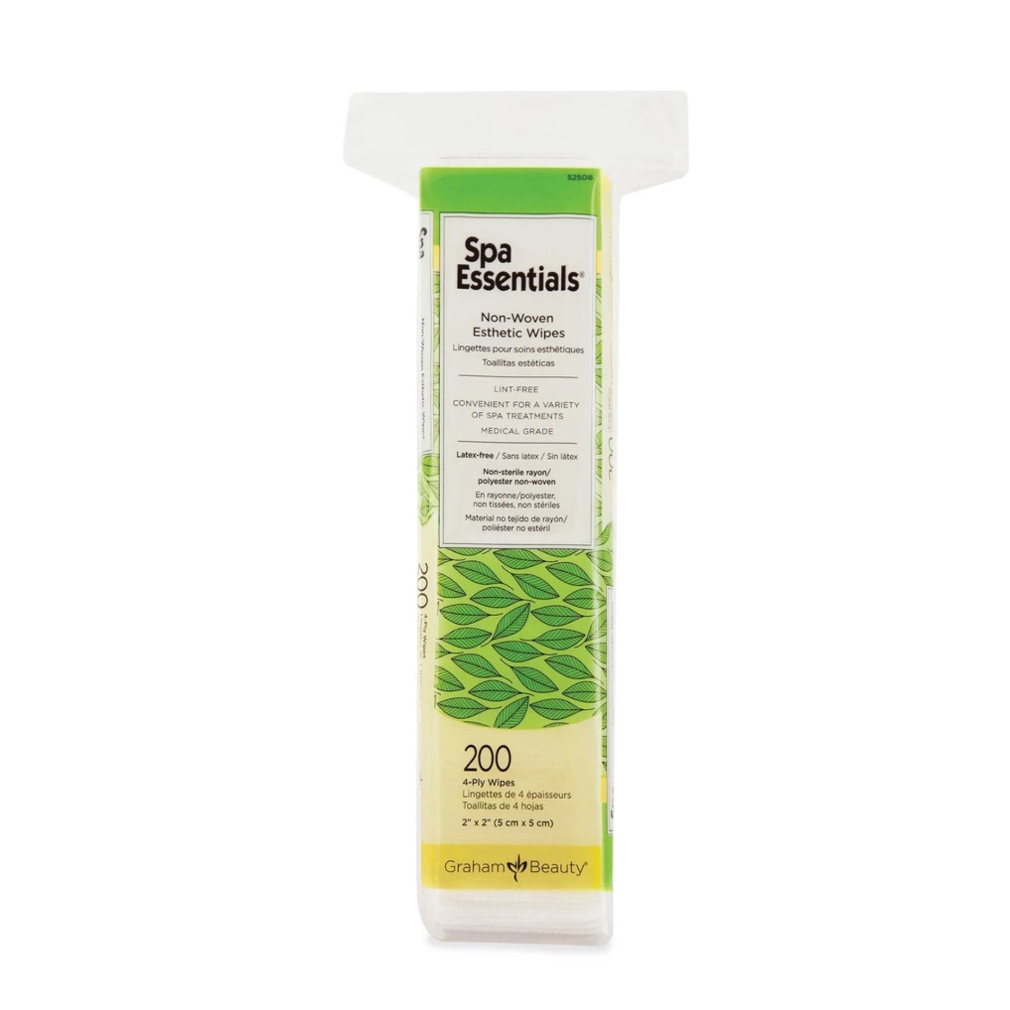 Esthetic Wipe Spa Essentials® 2 X 2 Inch White Disposable