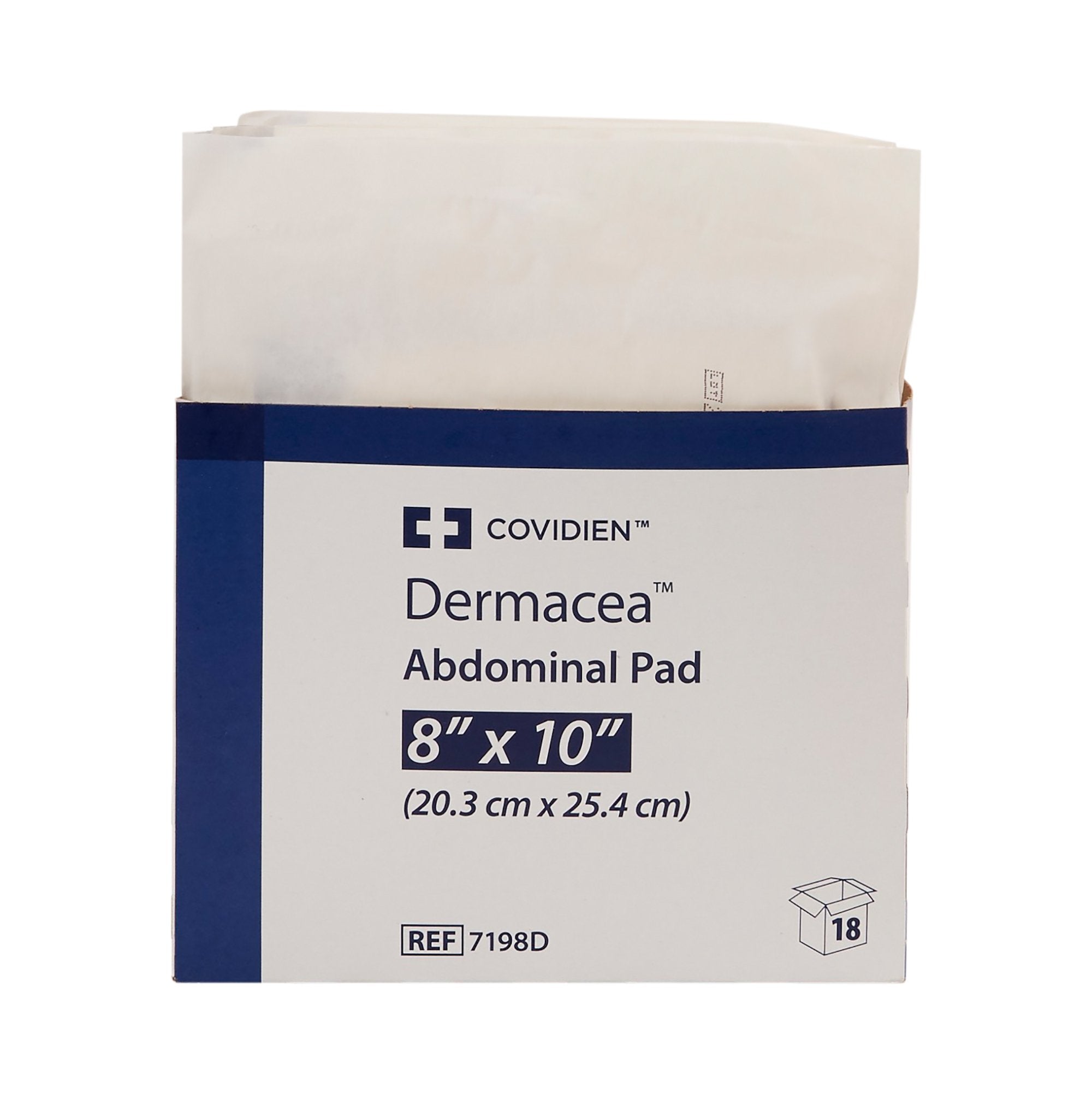 Abdominal Pad Dermacea™ 8 X 10 Inch 1 per Pack Sterile Rectangle