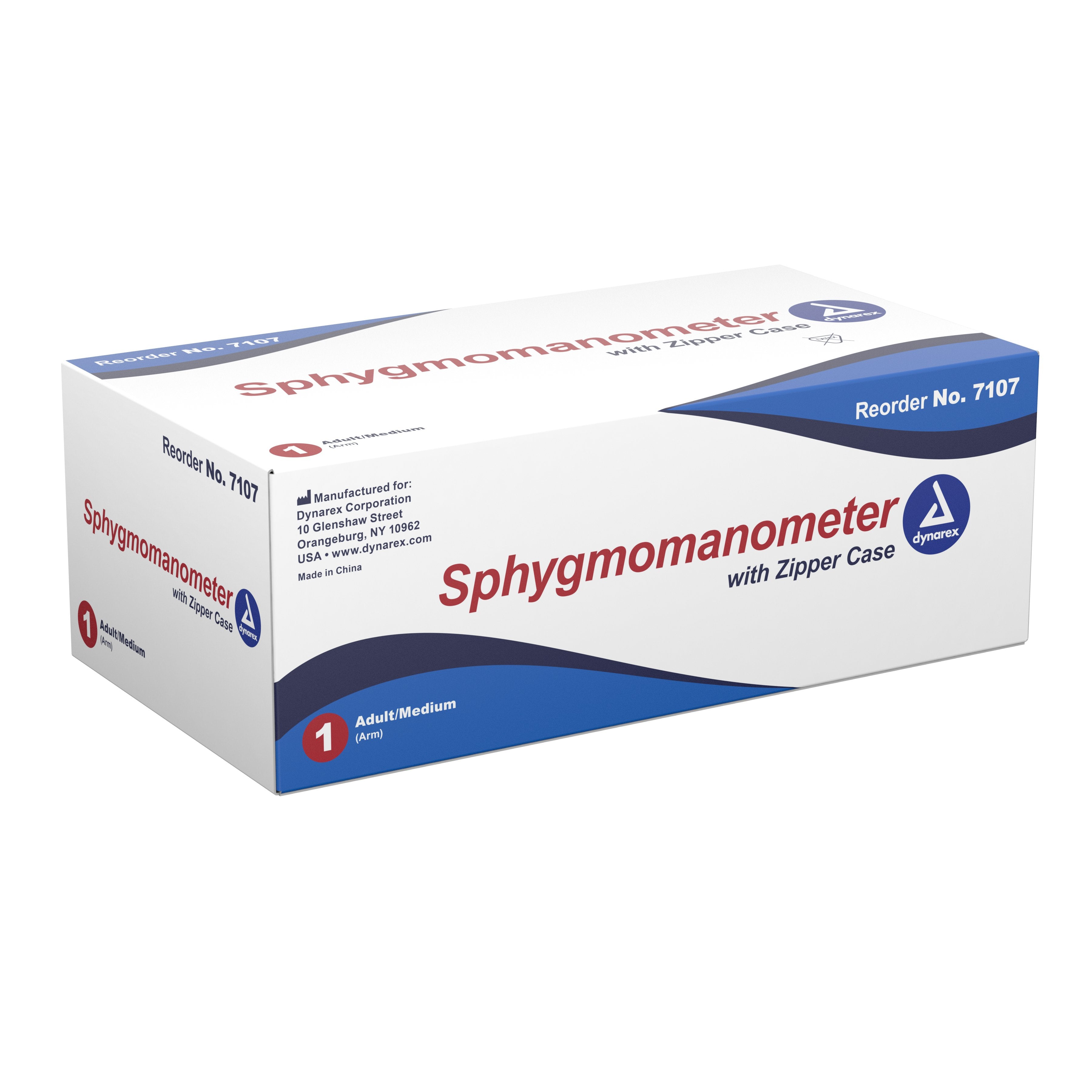 Aneroid Sphygmomanometer Unit Dynarex® Adult Cuff Nylon 19 - 27 cm Pocket Aneroid