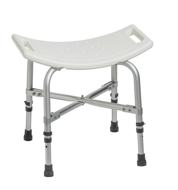 Bath Bench drive™ Without Arms Aluminum Frame Without Backrest 500 lbs. Weight Capacity