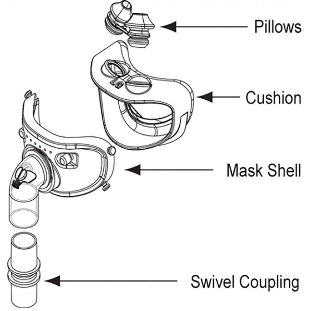 CPAP Mask Component CPAP Cushion Hybrid® Hybrid Style Large Cushion