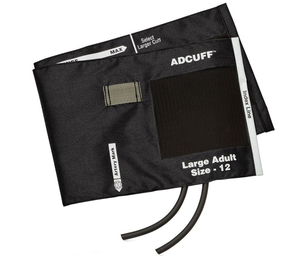 Reusable Blood Pressure Cuff Adcuff™ 34 to 50 cm Arm Nylon Cuff Large Adult Cuff