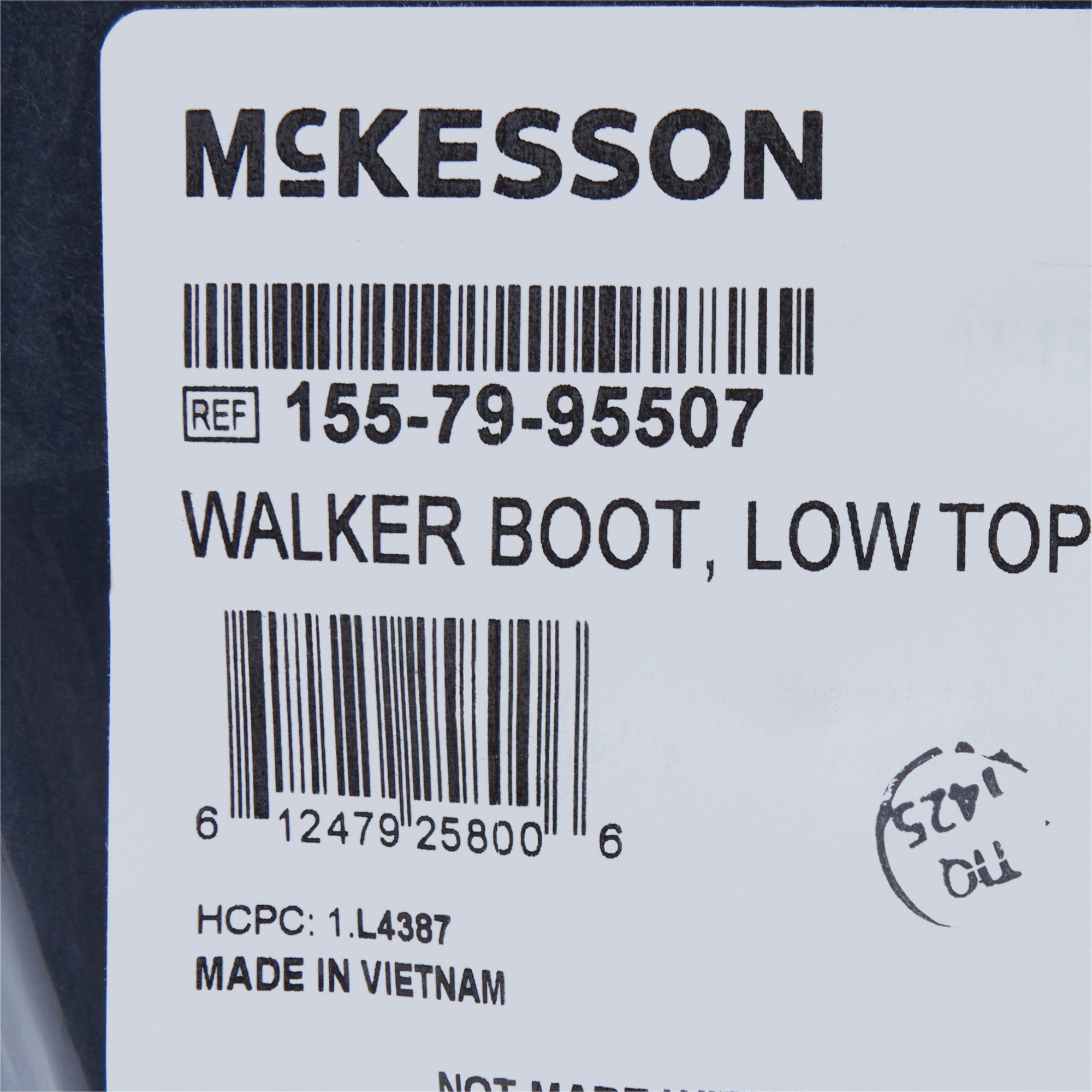 Walker Boot McKesson Non-Pneumatic Large Left or Right Foot Adult