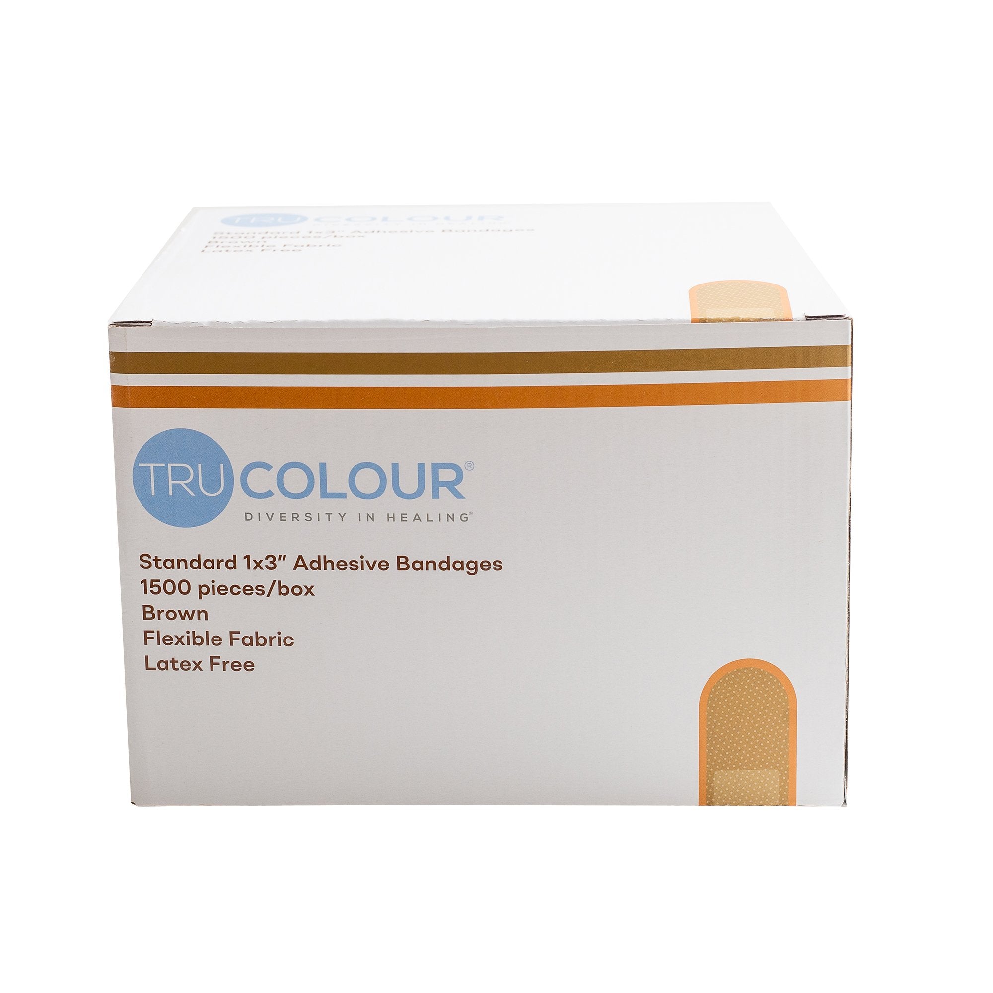 Adhesive Strip Tru-Colour® 1 X 3 Inch Fabric Rectangle Sterile