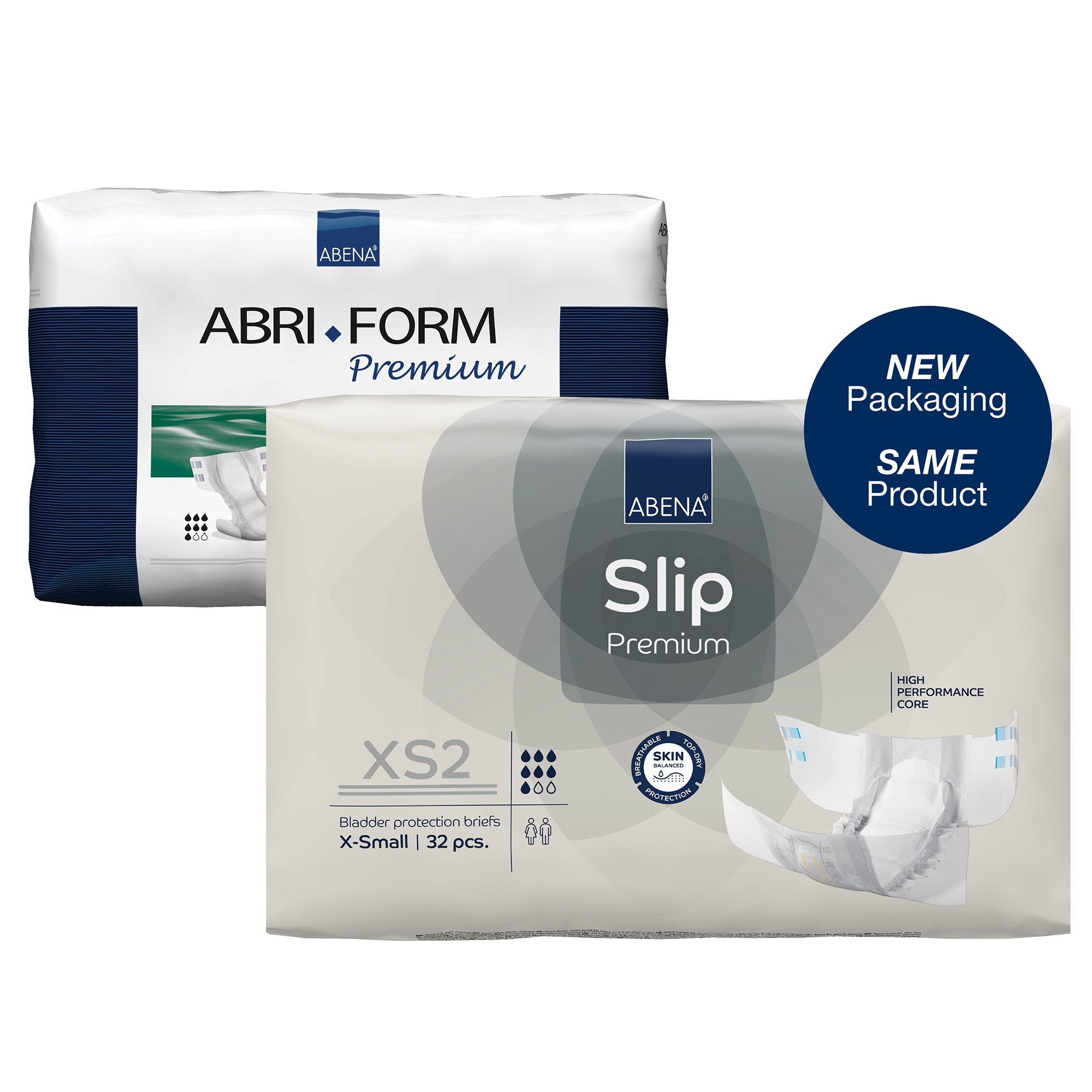 Unisex Adult Incontinence Brief Abena® Slip Premium XS2 X-Small Disposable Heavy Absorbency