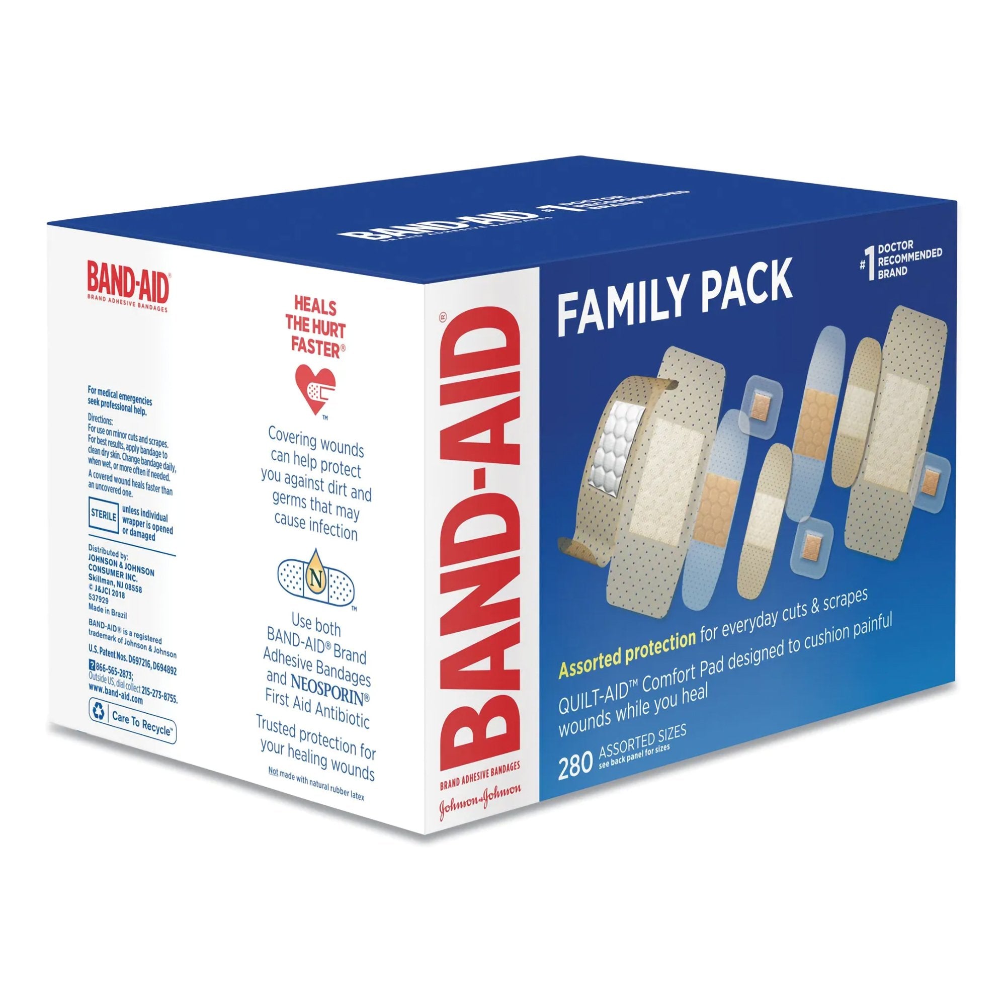 Adhesive Strip Band-Aid® Assorted Sizes Plastic Assorted Shapes Tan Sterile