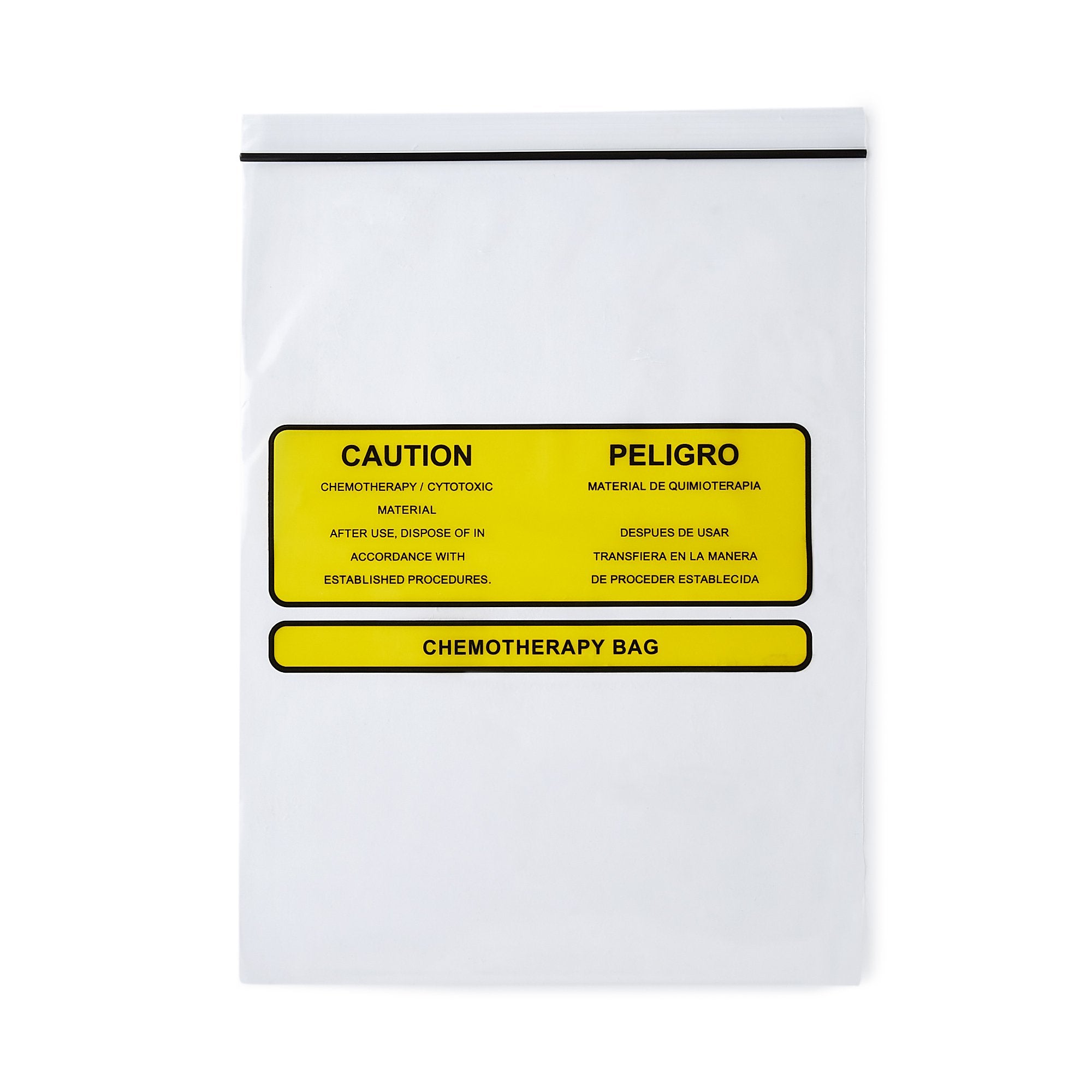 Chemo Drug Transport Bag Clear Bag Polyethylene 9 X 12 Inch