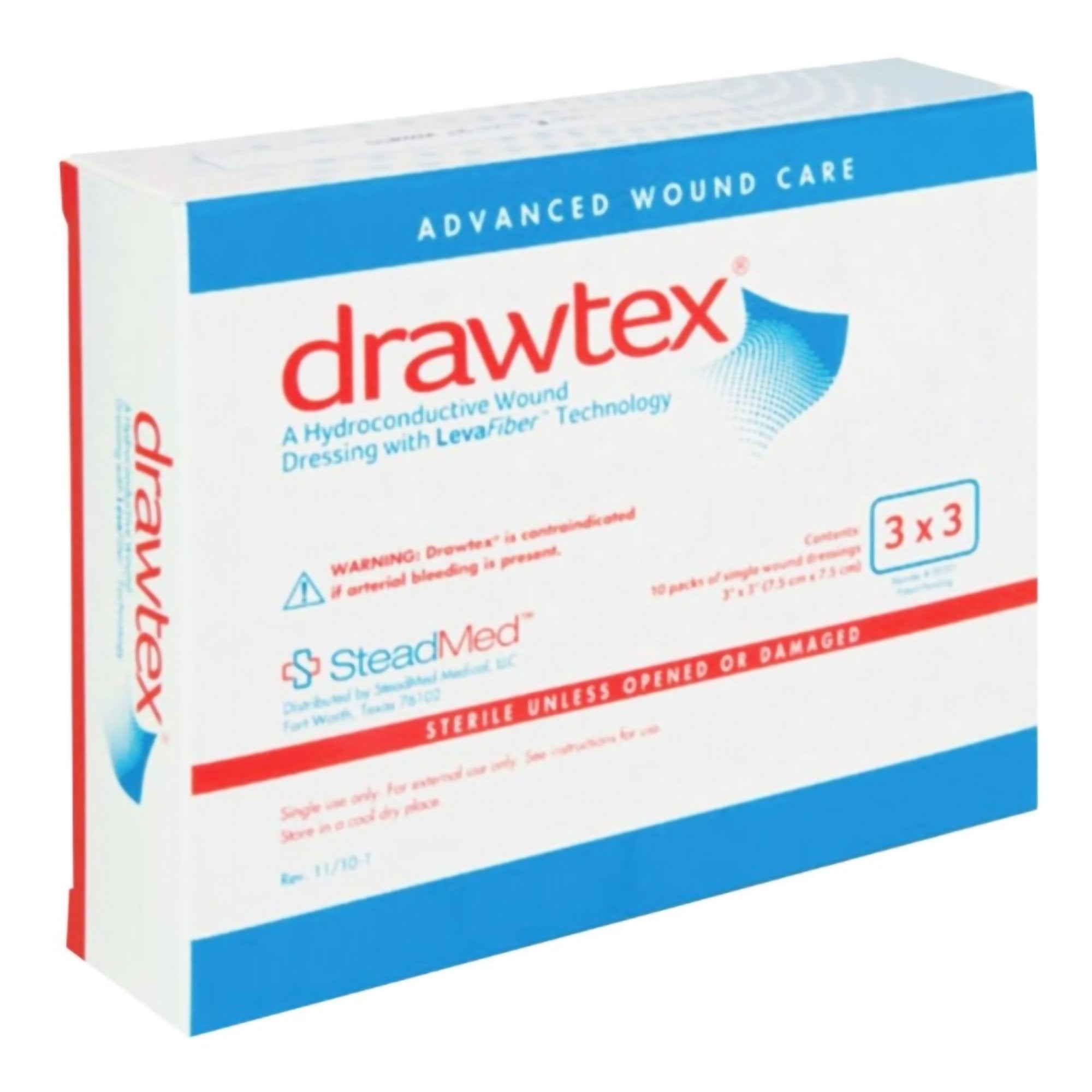 Hydroconductive Wound Dressing Drawtex® 3 X 3 Inch Square