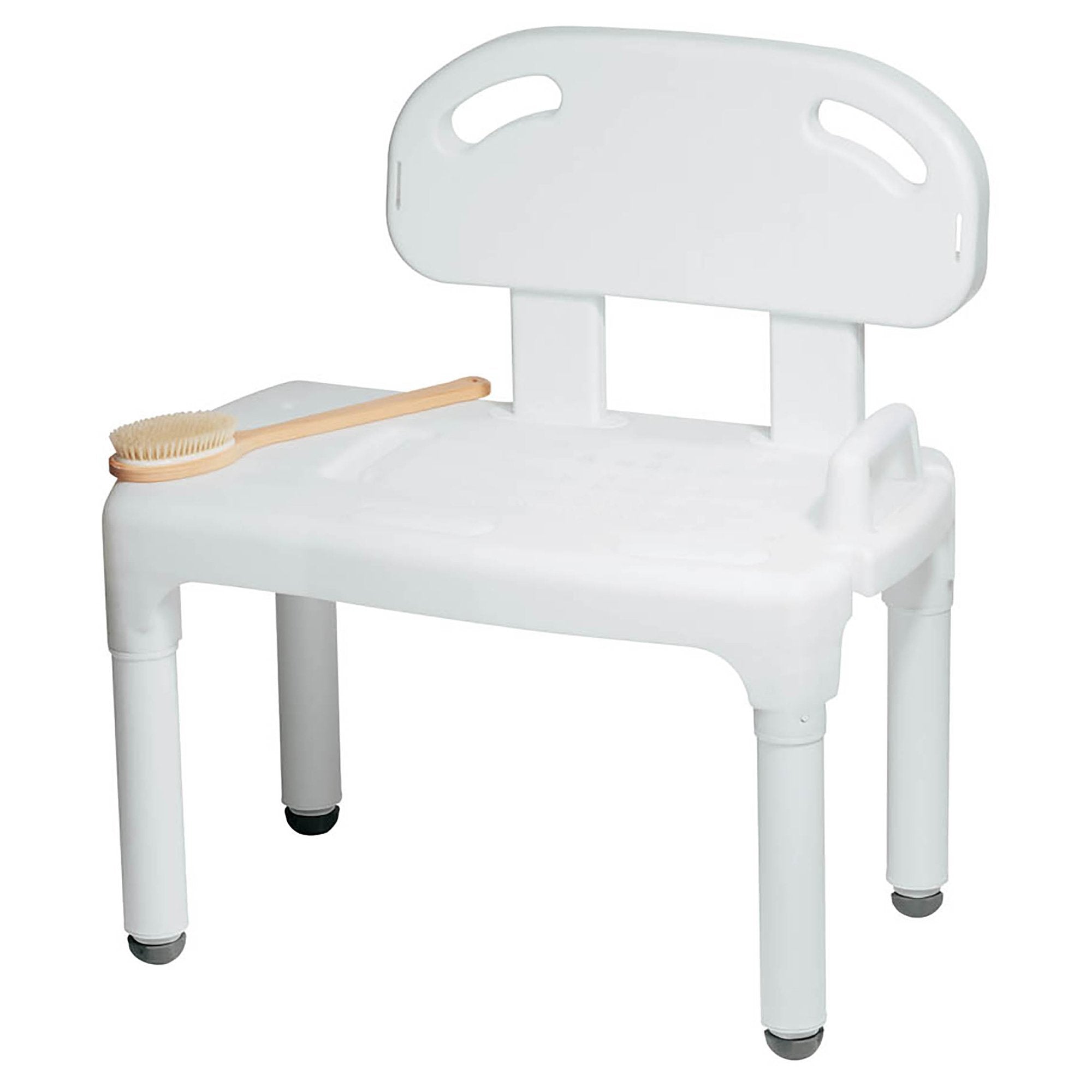 Carex® Bath Transfer Bench Without Arms 17-1/2 to 22-1/2 Inch Seat Height 400 lbs. Weight Capacity