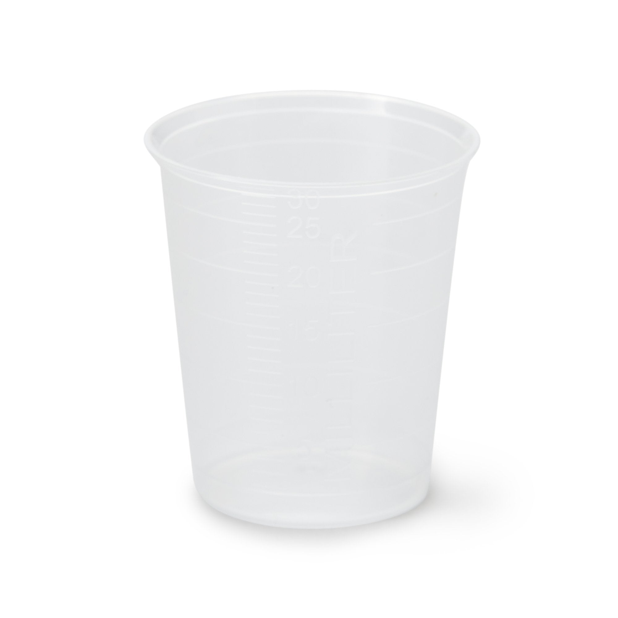 Graduated Medicine Cup Narrow 1 oz. Clear Plastic Disposable