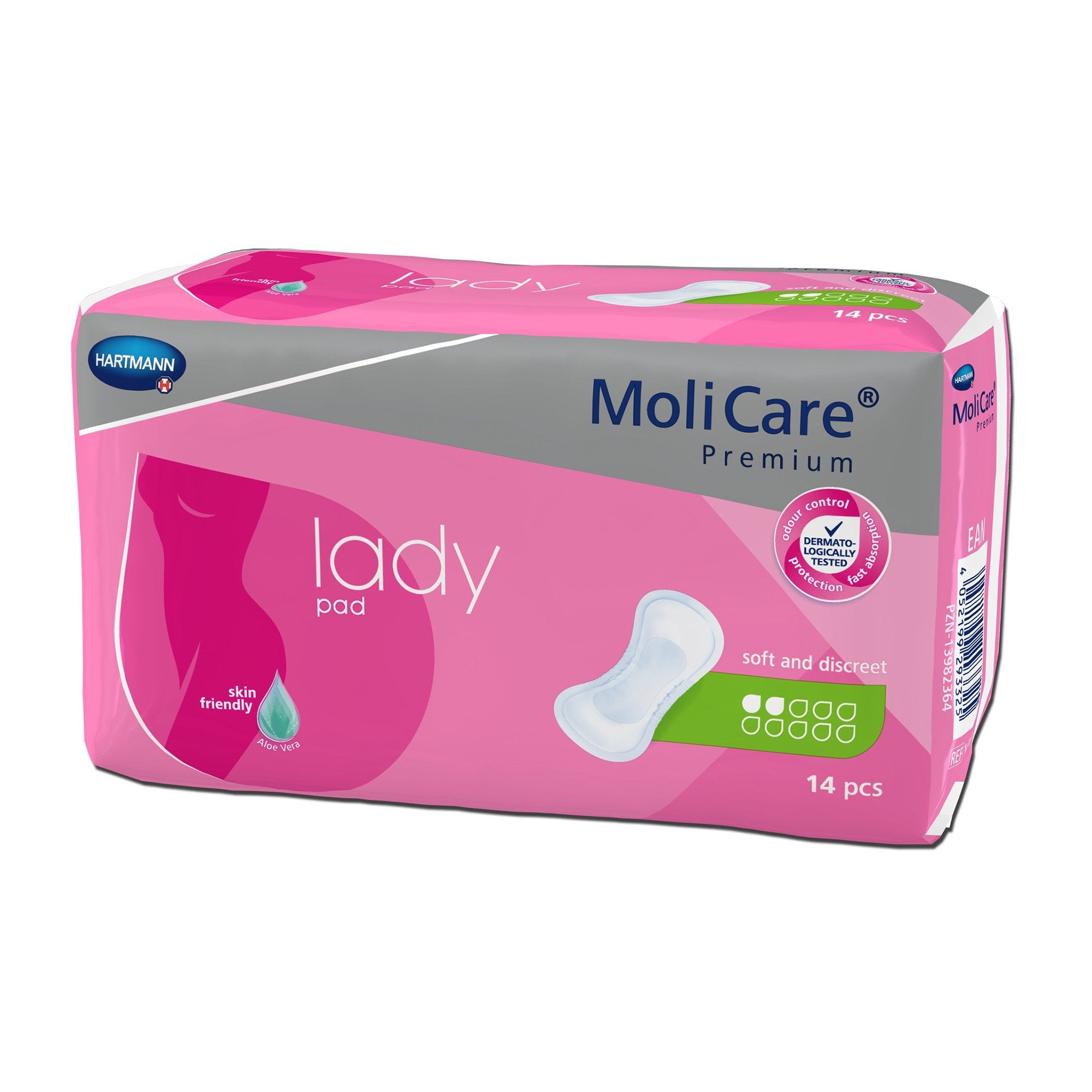 Bladder Control Pad MoliCare® Premium Lady Pads 4-1/2 X 10-1/2 Inch Light Absorbency Polymer Core One Size Fits Most