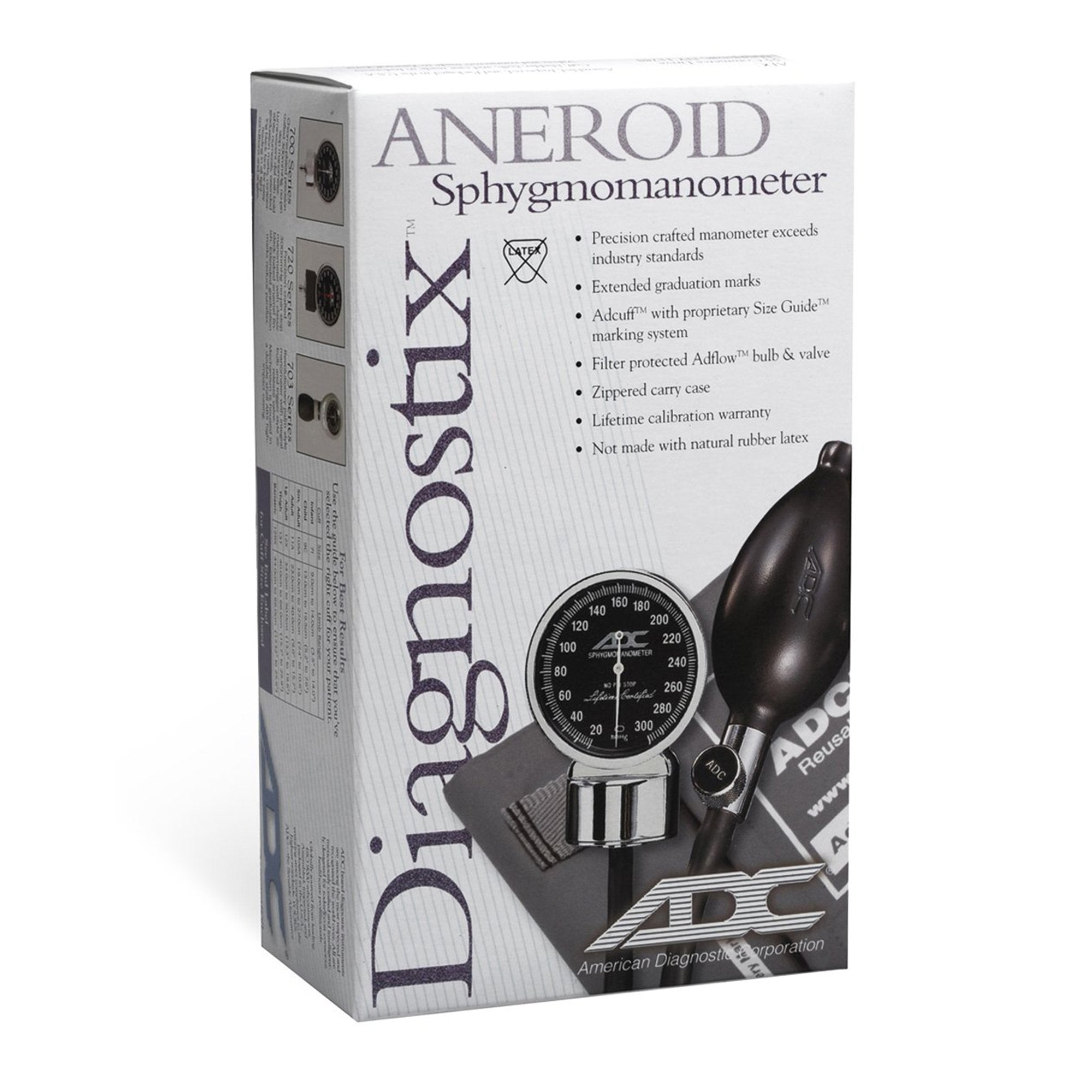 Aneroid Sphygmomanometer Unit Diagnostix™703 Series Adult Cuff Nylon 23 - 40 cm Palm Aneroid
