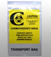 Chemo Drug Transport Bag Elkay® Plastics Clear Bag LDPE 6 X 9 Inch