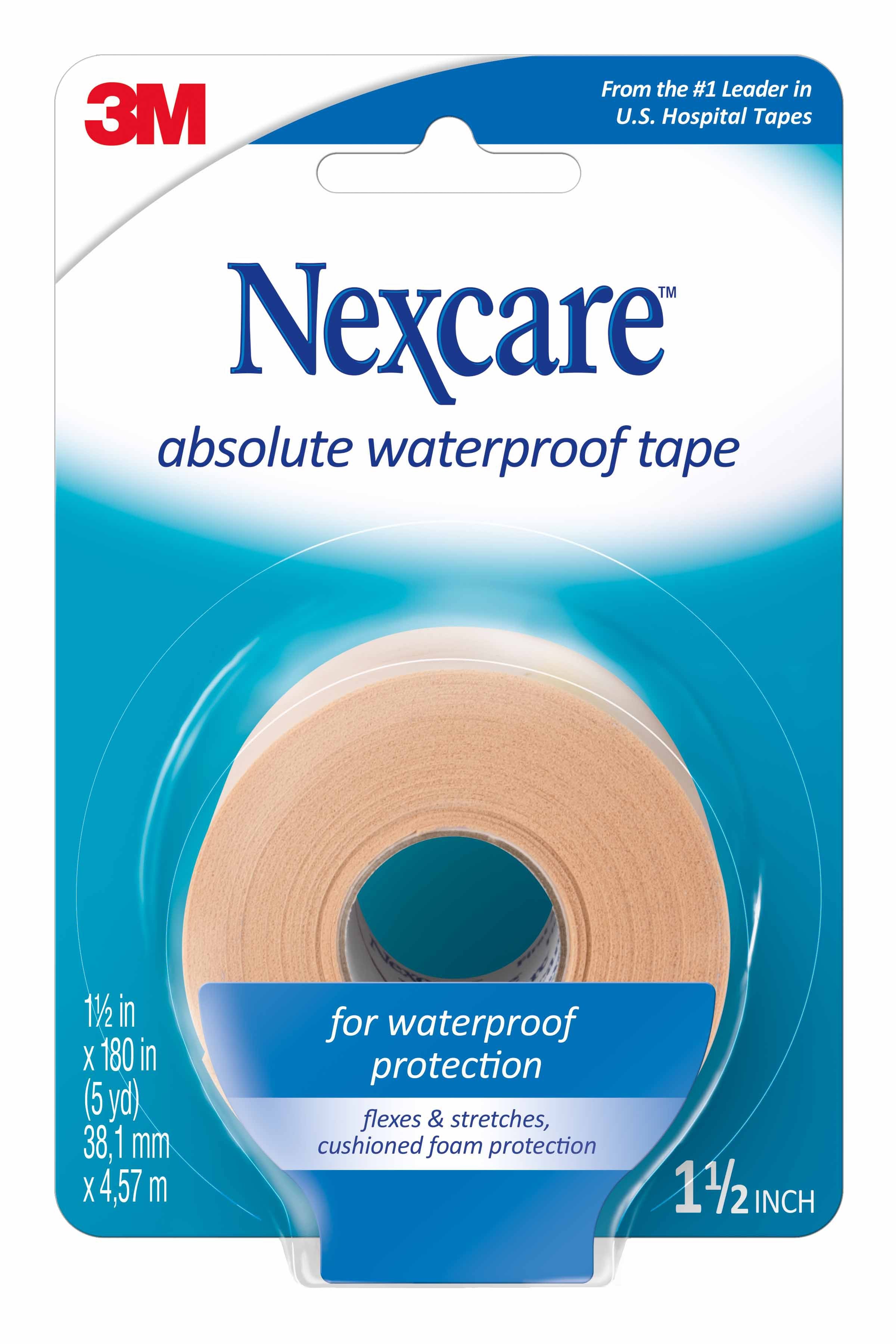 Waterproof Medical Tape Nexcare™ Absolute Tan 1-1/2 Inch X 5 Yard Foam NonSterile