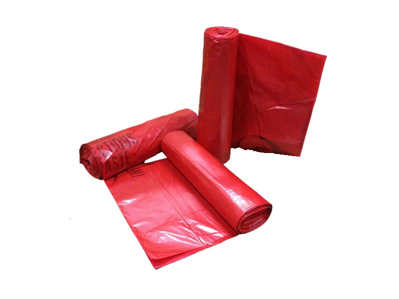 Infectious Waste Bag Colonial Bag 30 gal. Red Bag LLDPE 30 X 36 Inch