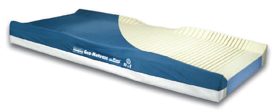 Bed Mattress Geo-Mattress® with Wings Therapeutic Type 35 X 80 X 6 Inch