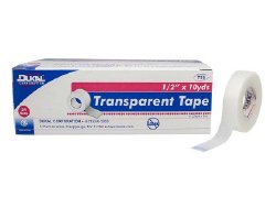 Medical Tape Dukal™ Transparent 1 Inch X 10 Yard LLDPE NonSterile