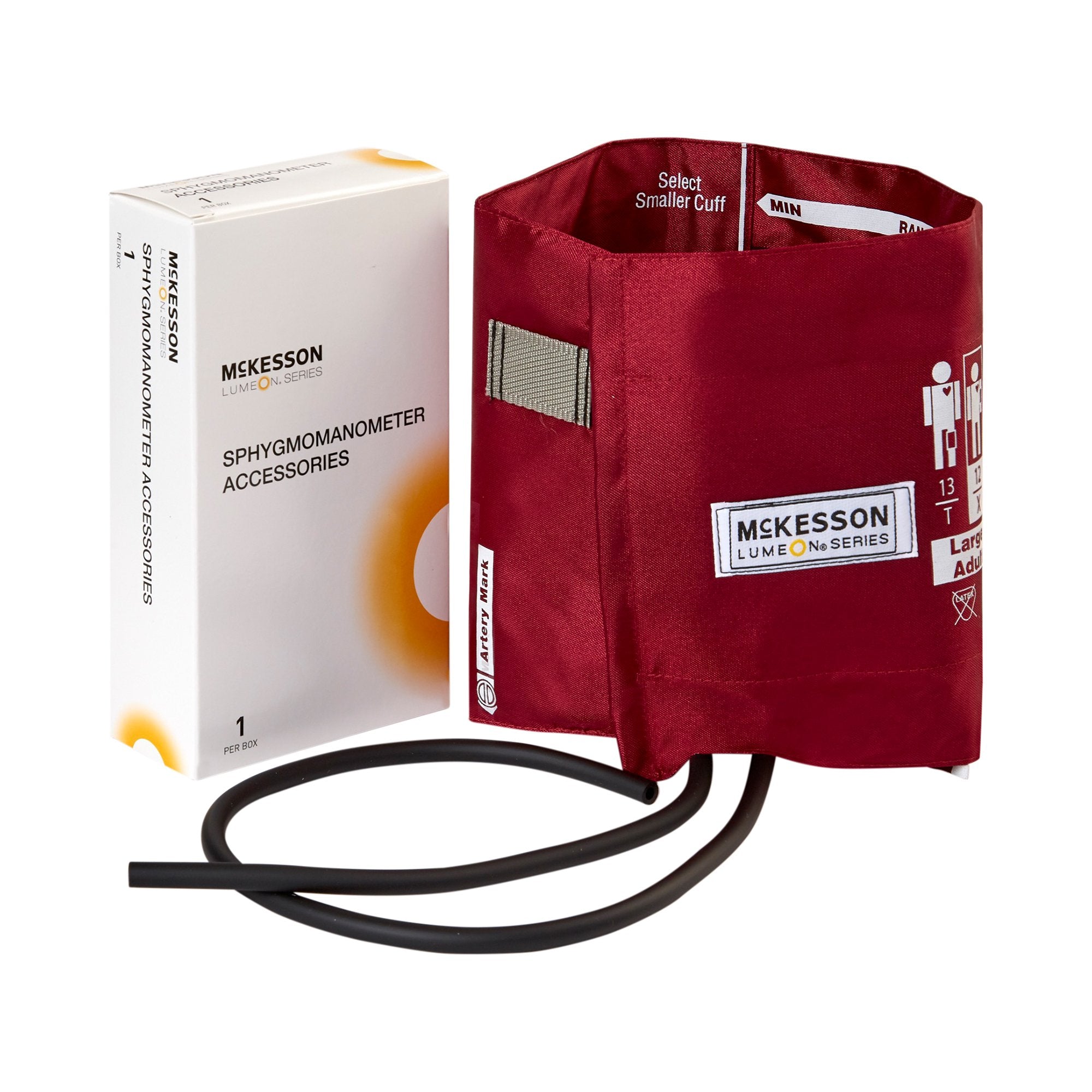 Reusable Blood Pressure Cuff McKesson LUMEON™ 34 to 50 cm Arm Nylon Cuff Large Adult Cuff
