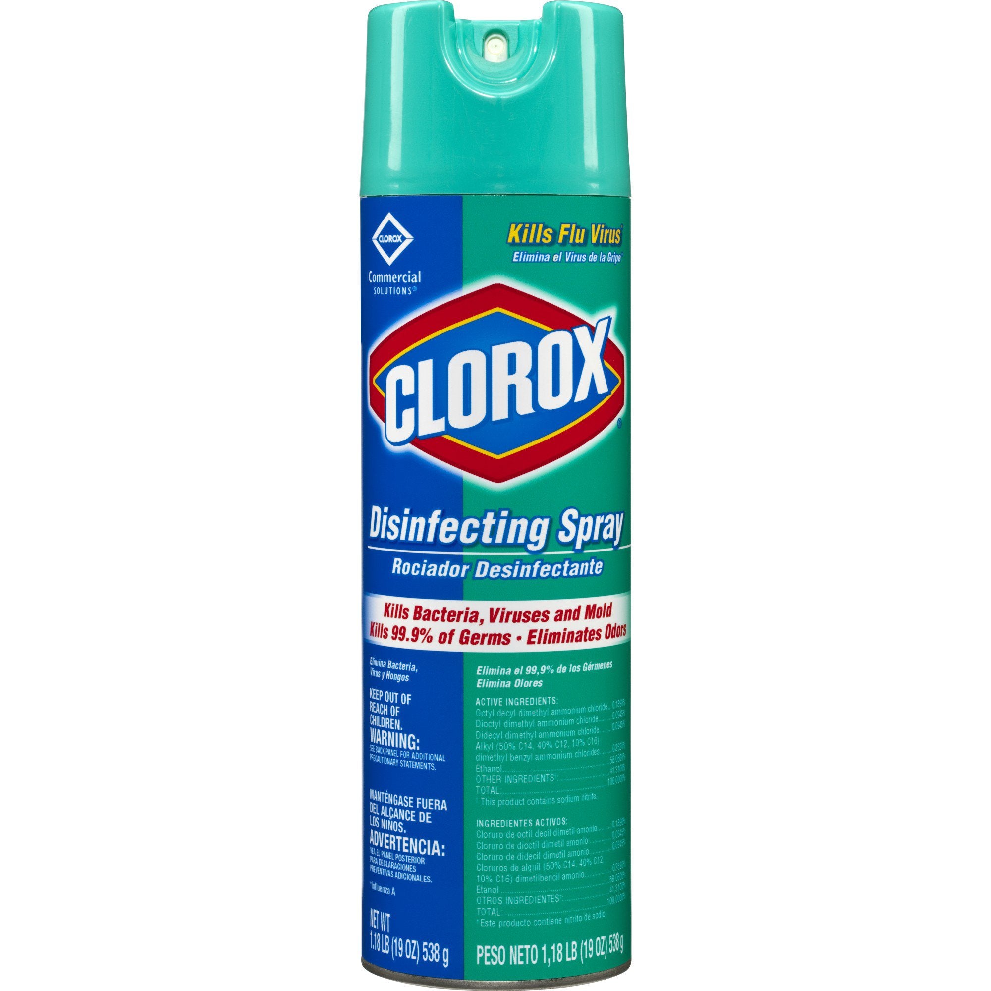 Clorox Commercial Solutions® Clorox® Surface Disinfectant Alcohol Based Aerosol Spray Liquid 19 oz. Can Fresh Scent NonSterile
