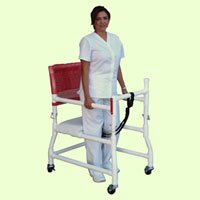 Walker Chair Adjustable Height 400 Series PVC Frame 300 lbs. Weight Capacity 28-3/4 to 33-1/4 Inch Height