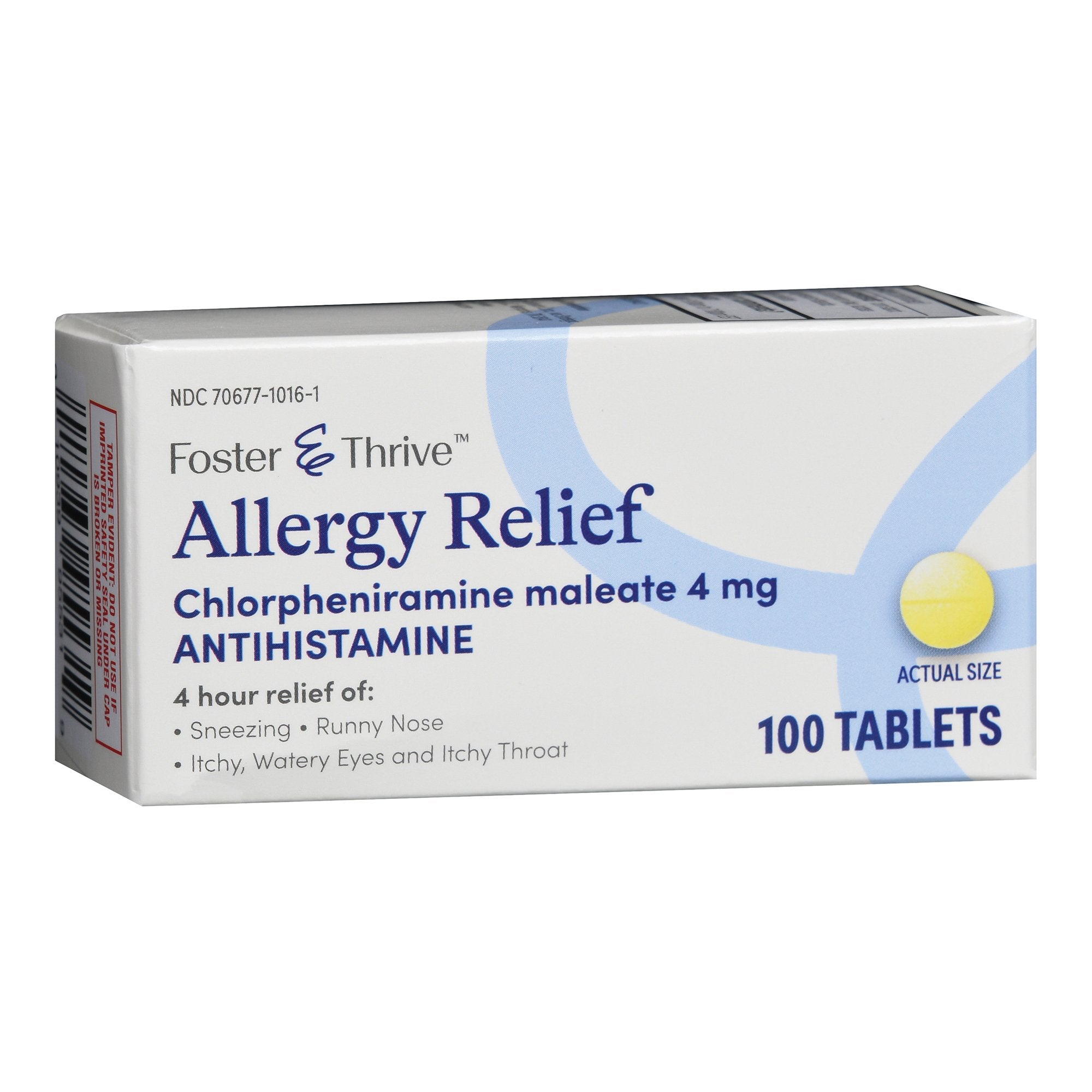 Allergy Relief Foster & Thrive™ 4 mg Strength Tablet 100 per Bottle
