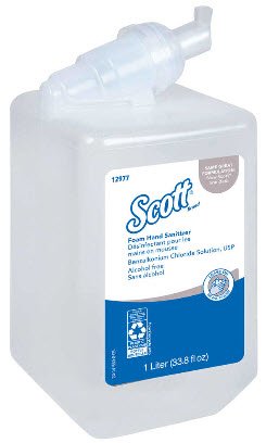 Alcohol-Free Hand Sanitizer Scott® Essential 1,000 mL BZK (Benzalkonium Chloride) Foaming Dispenser Refill Bottle