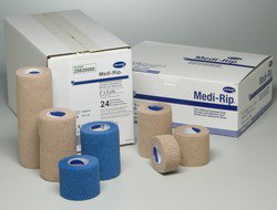 Cohesive Bandage Medi-Rip® 6 Inch X 5 Yard Self-Adherent Closure Tan NonSterile Standard Compression