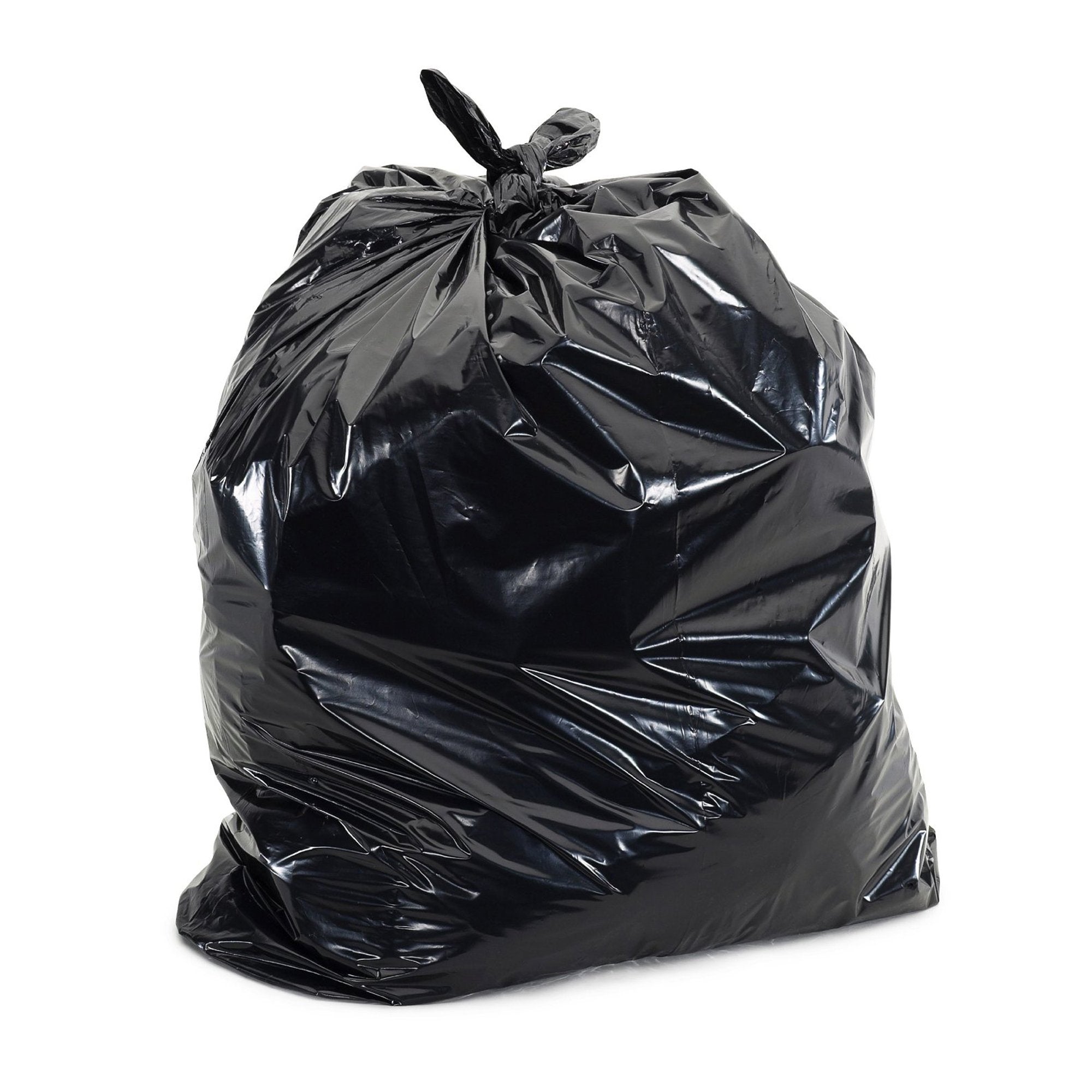 Trash Bag Colonial Bag 10 gal. Black HDPE 6 Mic. 24 X 24 Inch X-Seal Bottom Coreless Roll