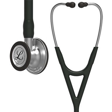 Cardiology Stethoscope 3M™ Littmann® Cardiology IV™ Black 1-Tube 22 Inch Tube Double Sided Chestpiece