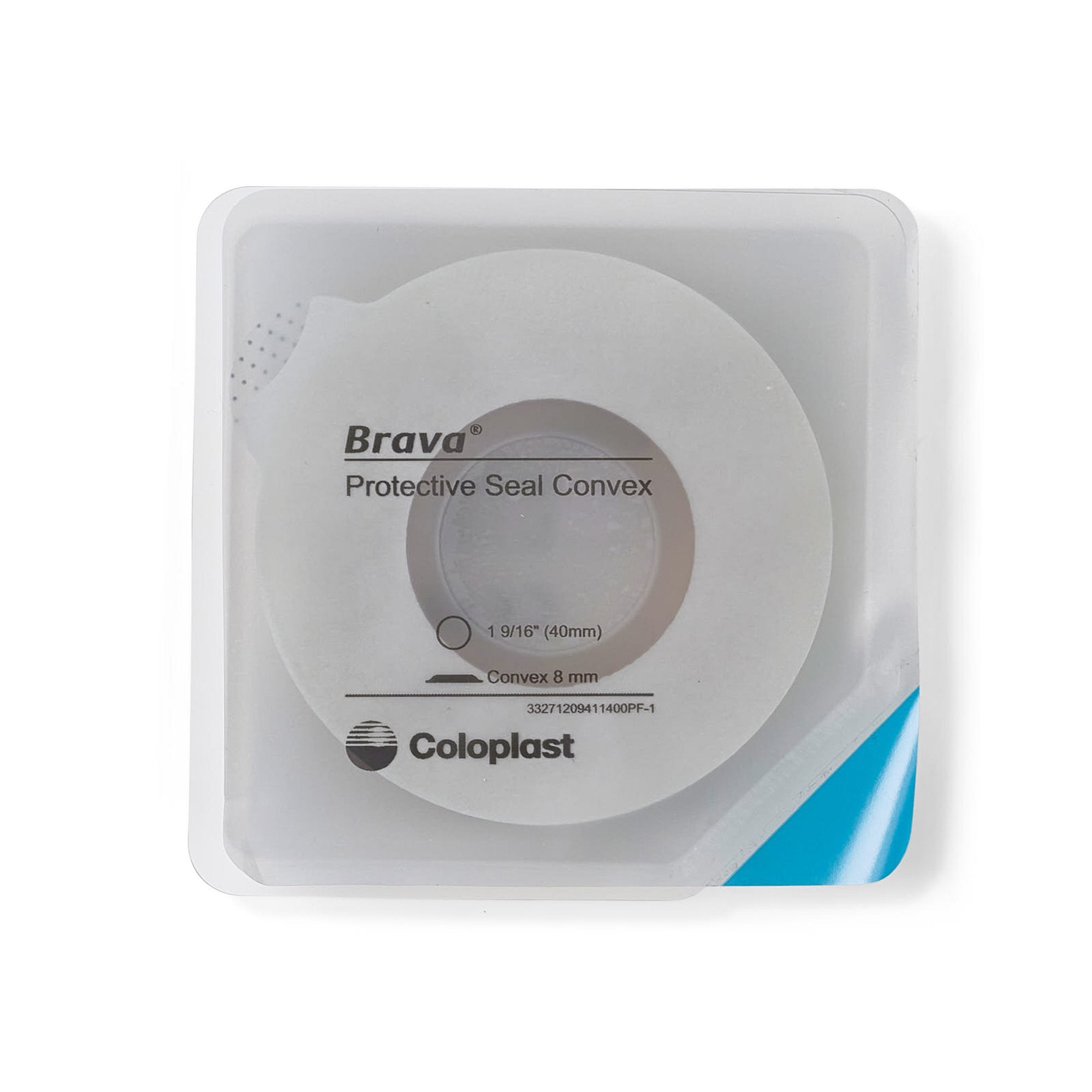 Ostomy Seal Brava® Convex, Starter Hole 1-9/16 Inch (40mm)