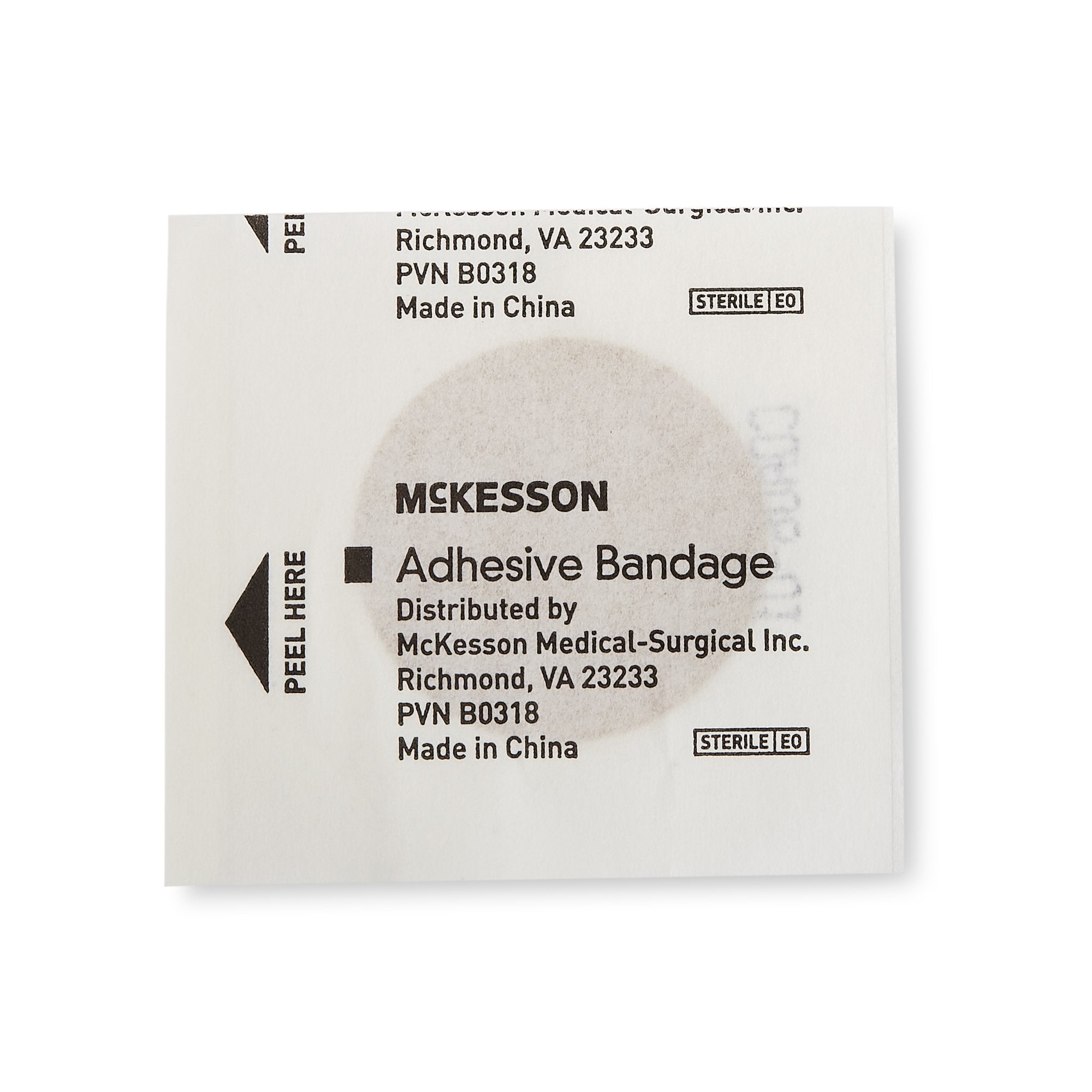 Adhesive Spot Bandage McKesson 1 Inch Plastic Round Tan Sterile