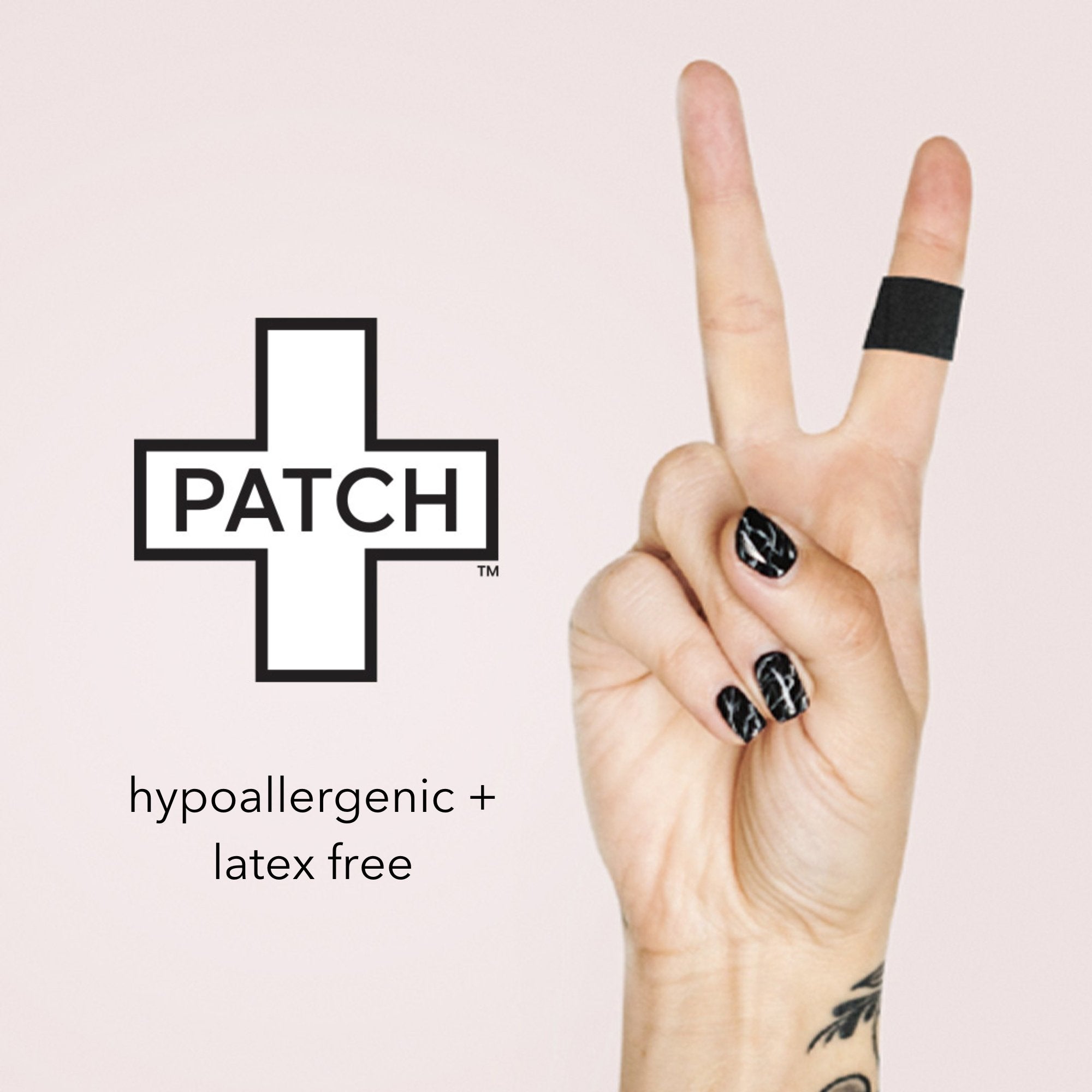 Adhesive Strip Patch™ On The Go Pack 3/4 X 3 Inch Bamboo / Activated Charcoal Rectangle Black Sterile