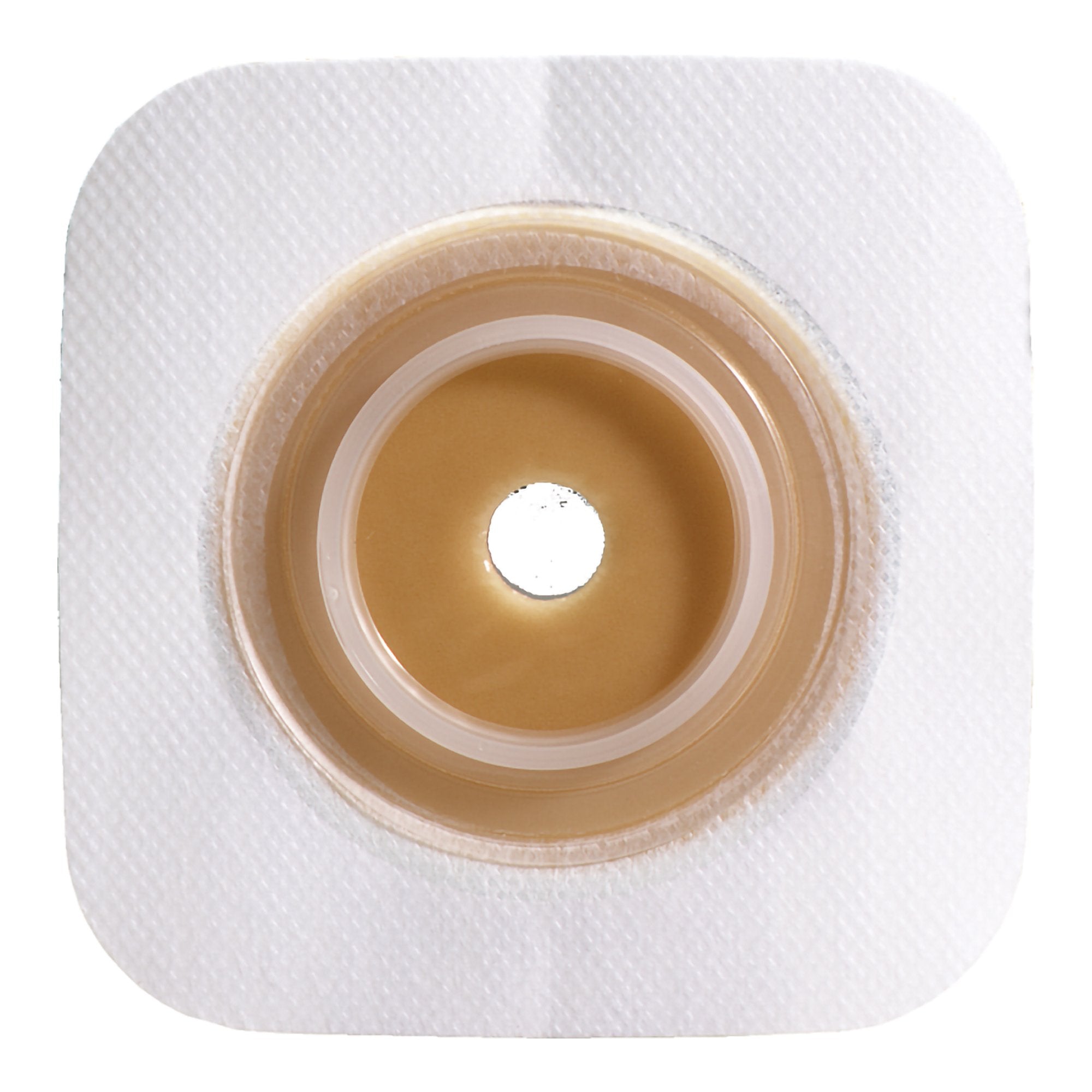 Ostomy Barrier Sur-Fit Natura® Precut, Standard Wear Stomahesive® Tape 45 mm Flange Sur-Fit® Natura® System Hydrocolloid 1/2 Inch Opening 4 X 4 Inch