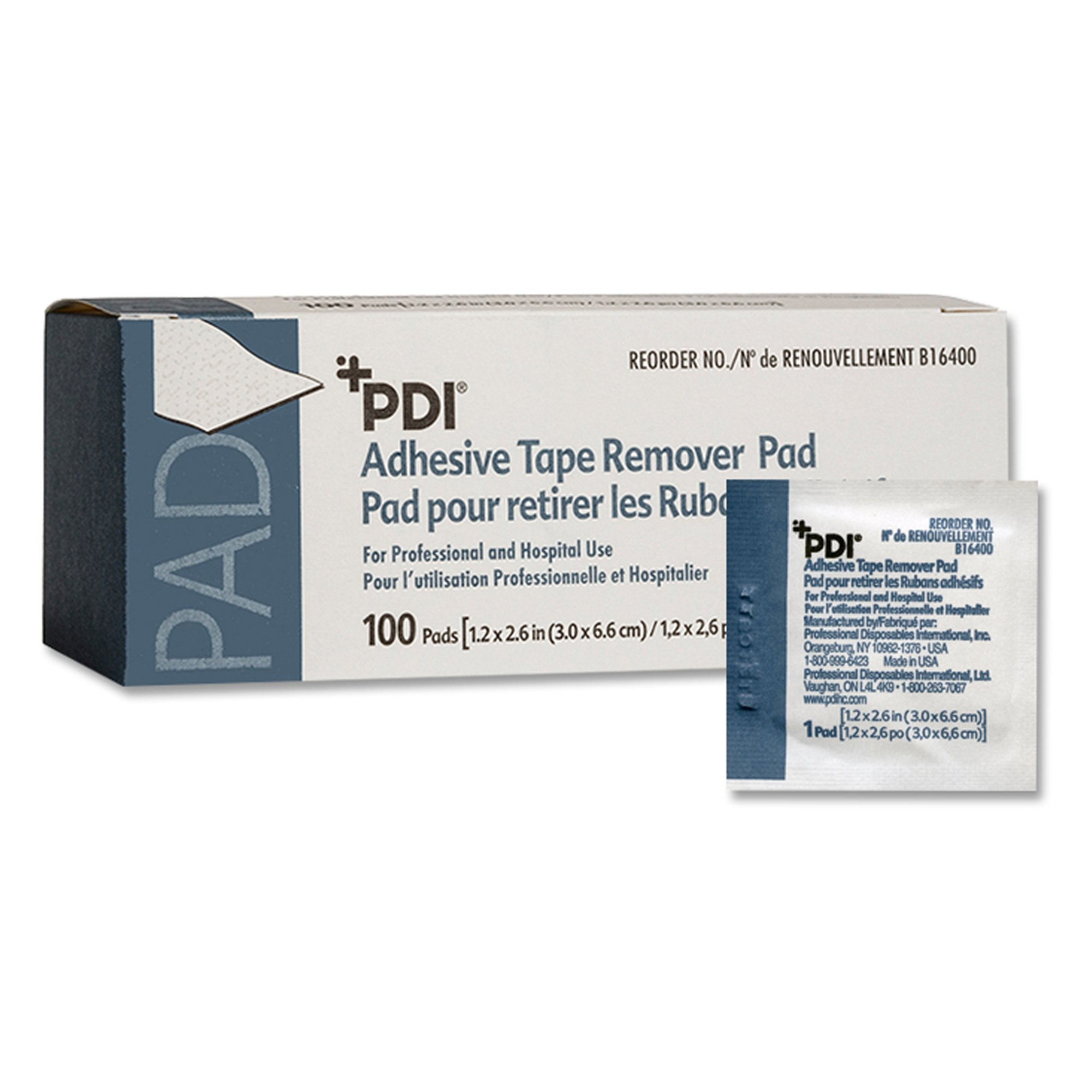 Adhesive Remover PDI® Pad 100 per Box