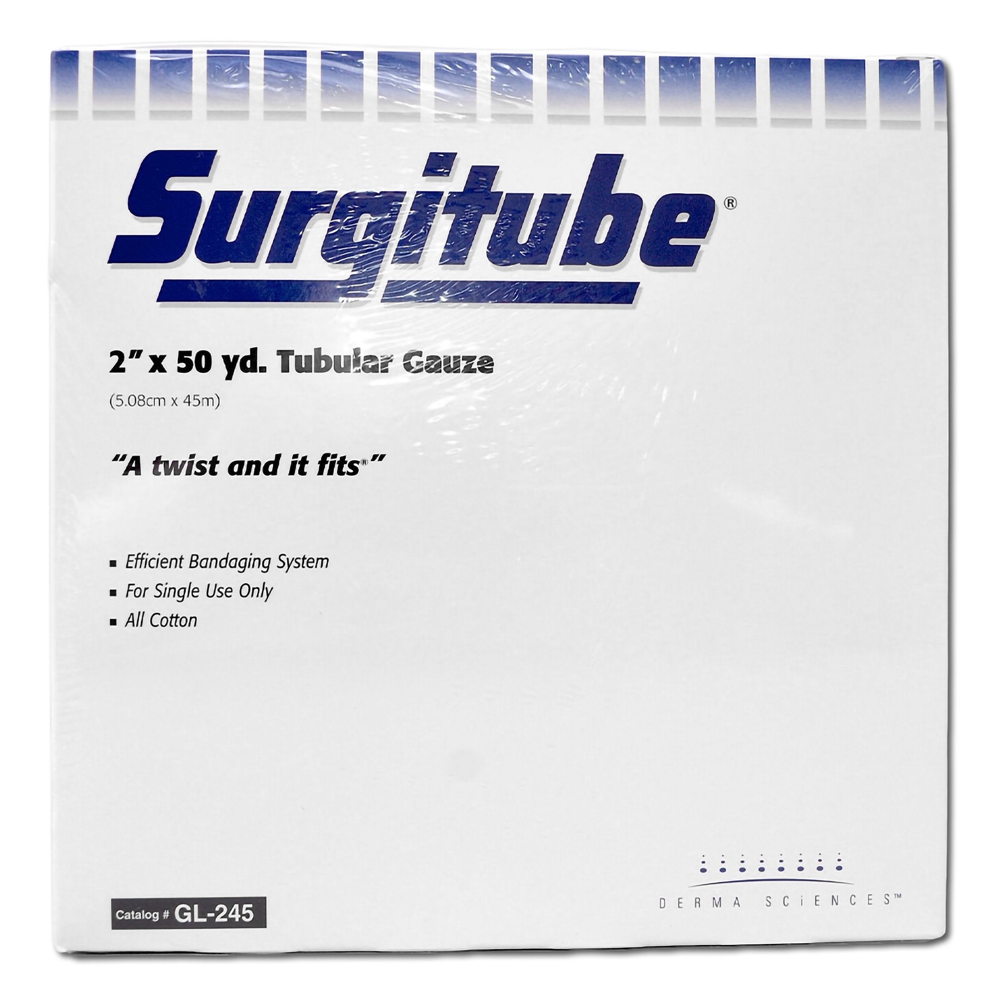 Tubular Retainer Dressing Surgitube® Cotton 2 Inch X 50 Yard Size 5P White Head / Shoulder / Breast / Leg NonSterile
