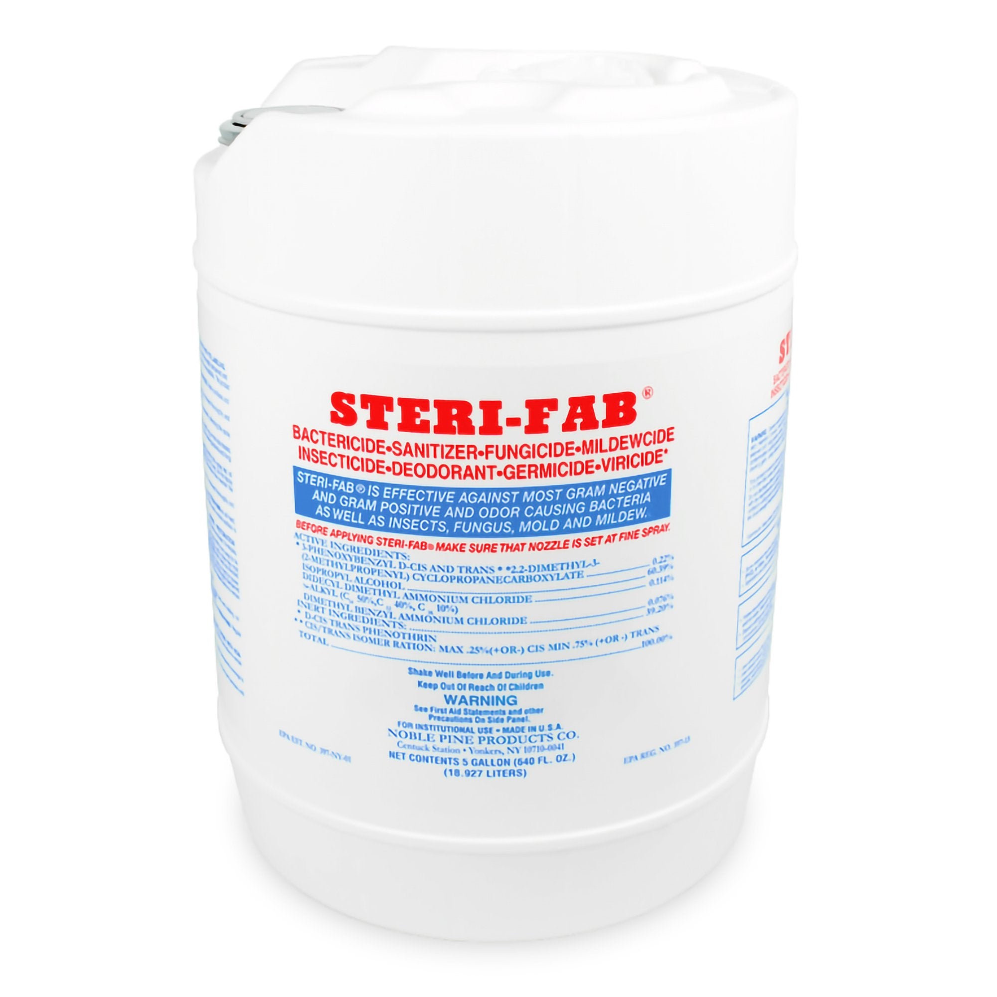 Steri-Fab® Insecticide Alcohol Based Manual Pour Liquid 5 gal. Jug Alcohol Scent NonSterile