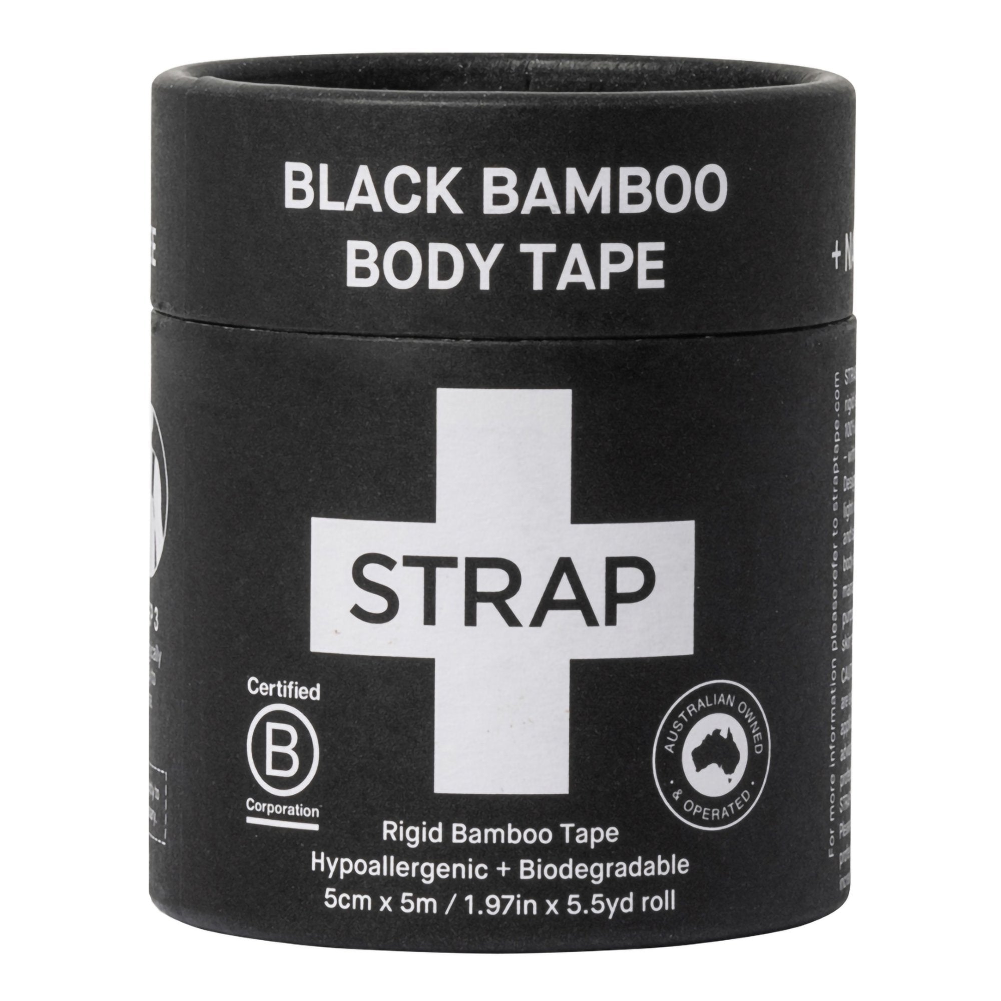Athletic Tape Strap Black 1.97 Inch X 5-1/2 Yard Bamboo Fiber NonSterile