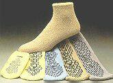 Slipper Socks Care-Steps® Medium Light Blue Above the Ankle