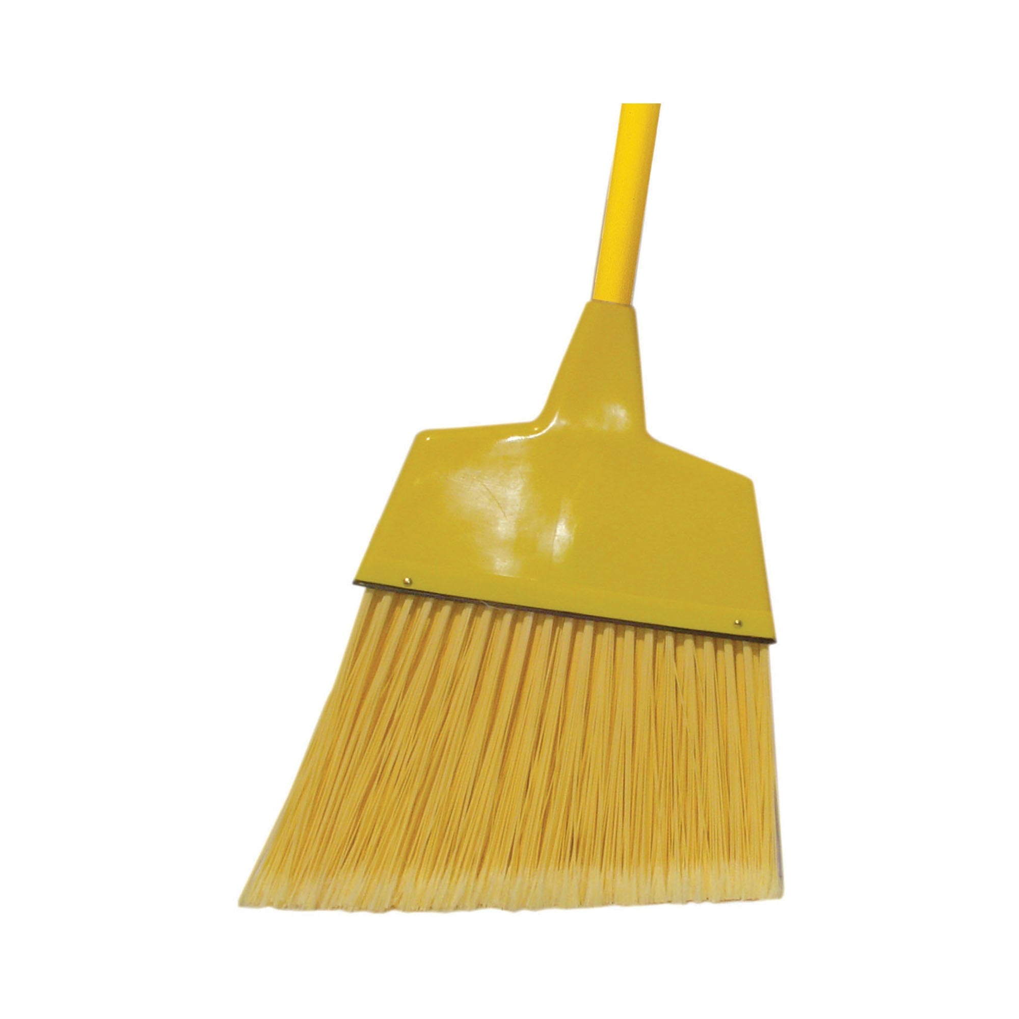 Broom Angled 11-1/2 Inch Sweep Face Yellow