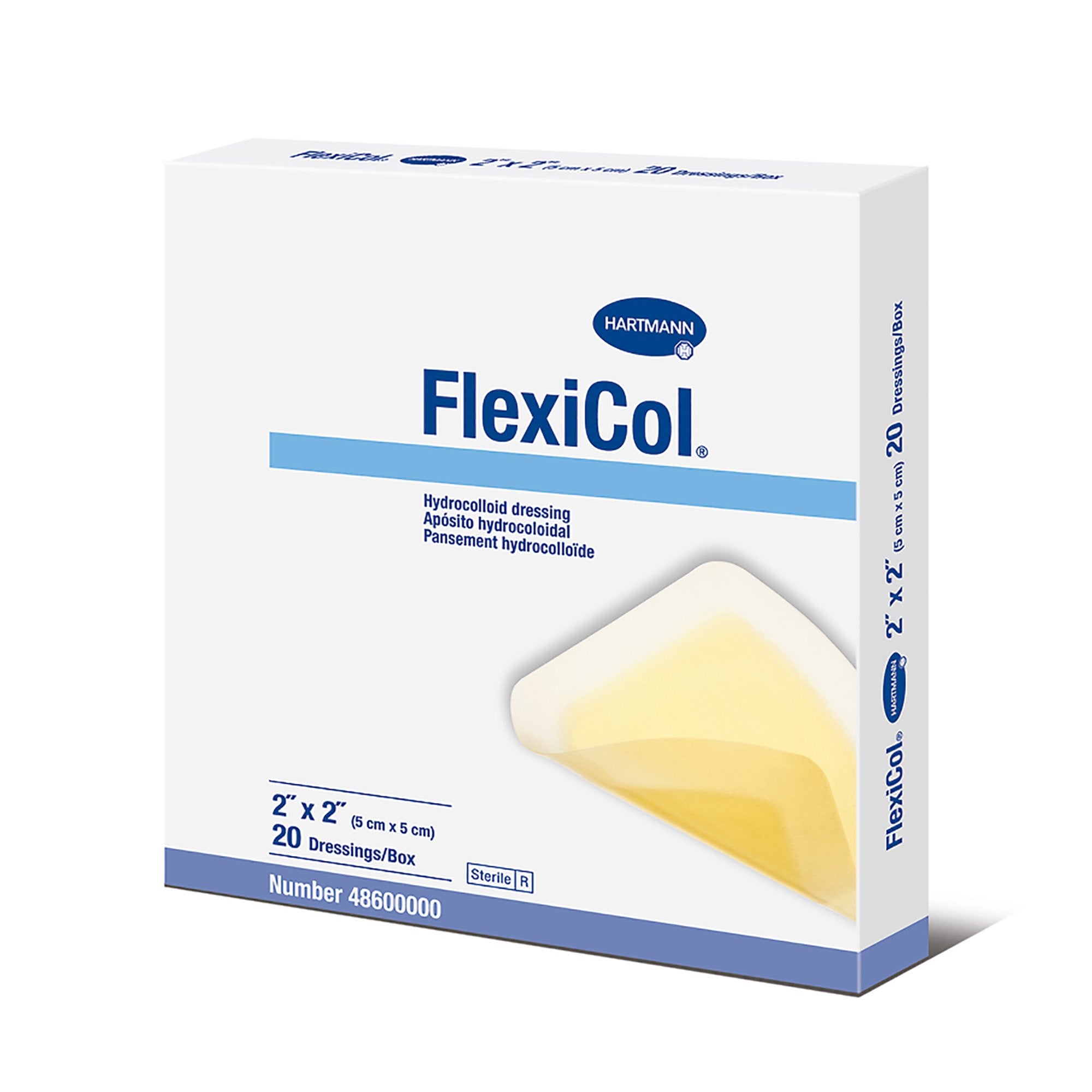 Hydrocolloid Dressing FlexiCol® 2 X 2 Inch Square