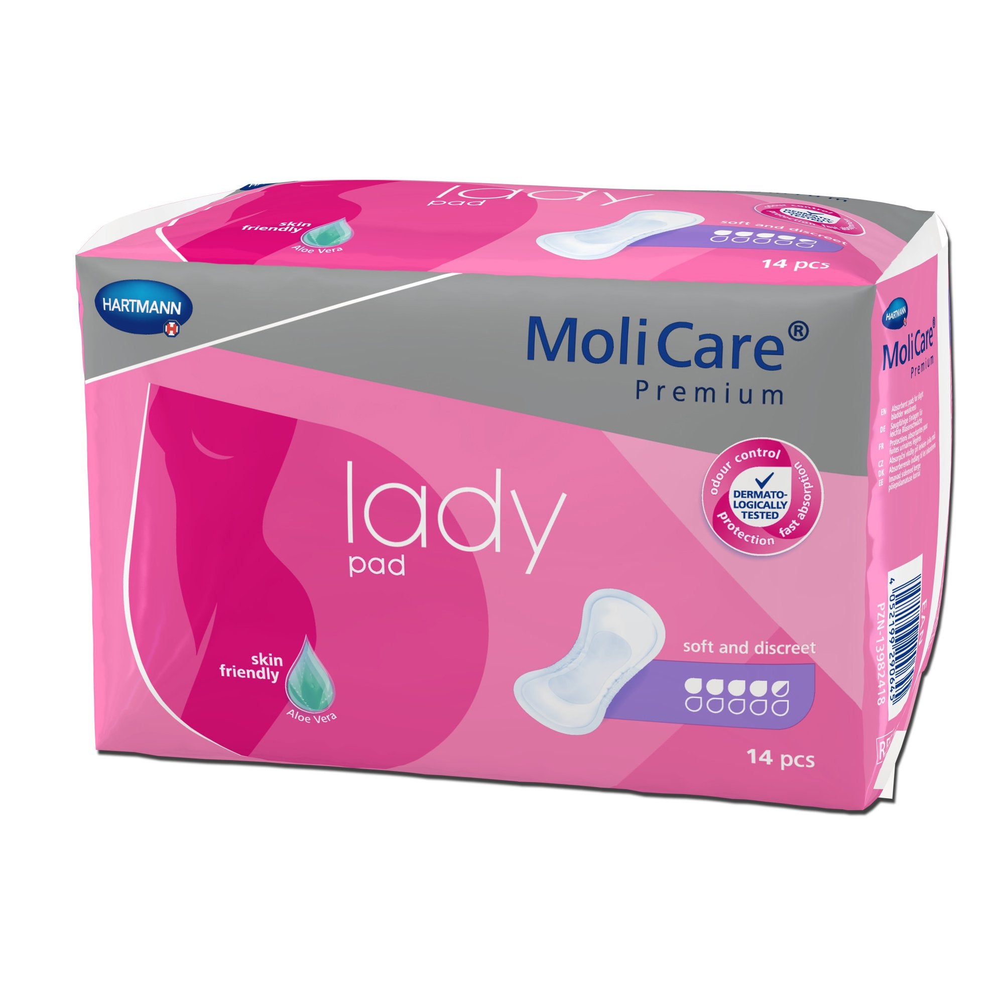 Bladder Control Pad MoliCare® Premium Lady Pads 6-1/2 X 16 Inch Moderate Absorbency Polymer Core One Size Fits Most