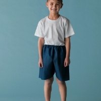 Exam Shorts MediShorts® Small Navy Blue Nonwoven Pediatric Disposable