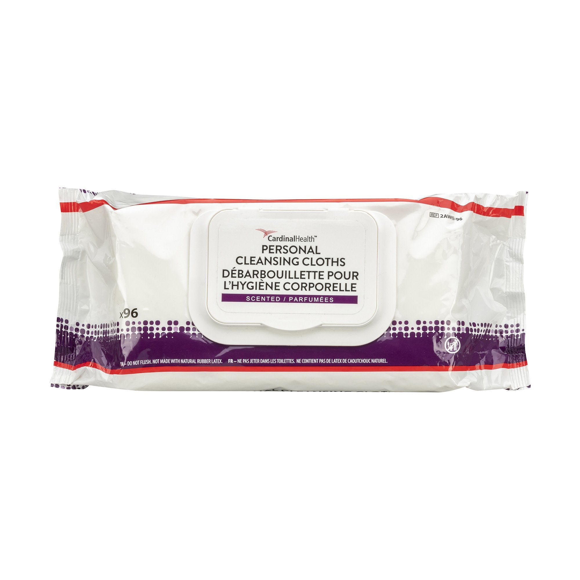 Personal Cleansing Wipe Cardinal Health™ Soft Pack Unscented 96 Count