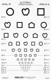 Eye Chart Lea Symbols® 10 Foot Distance Acuity Test