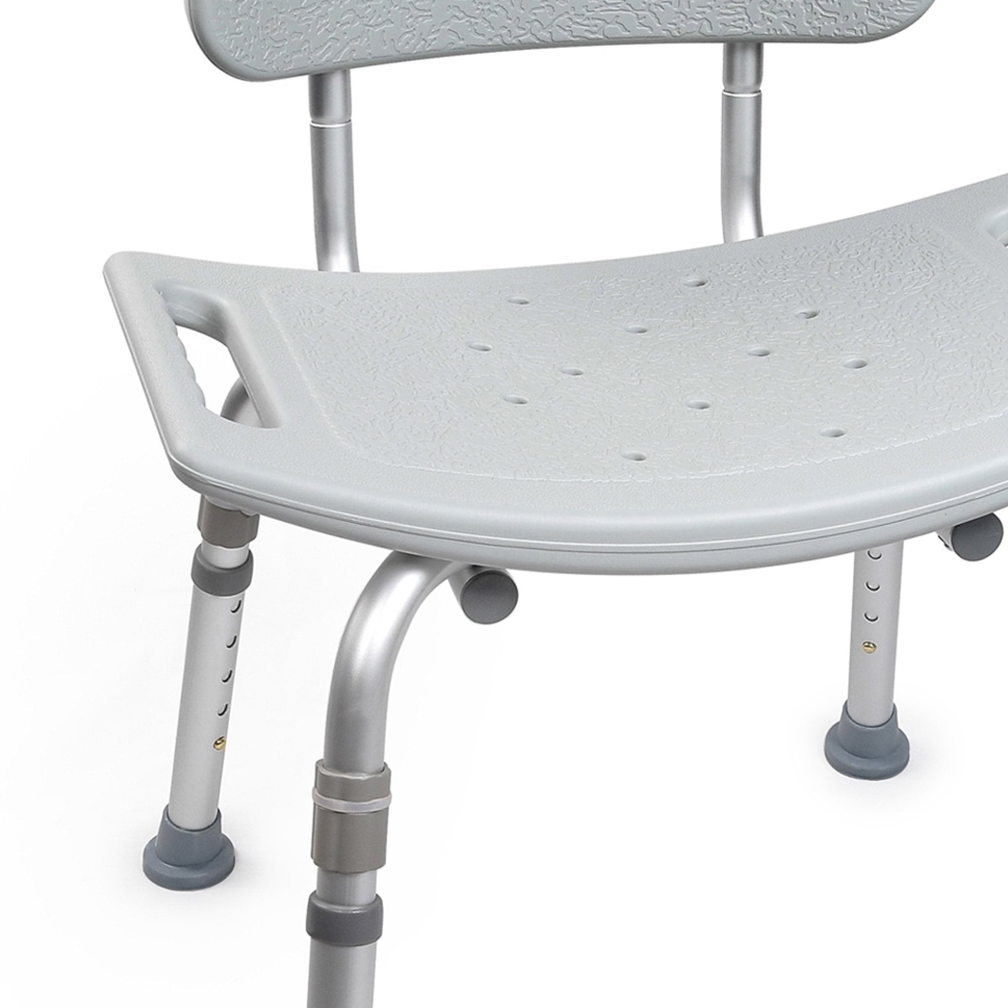 Bath Bench McKesson Without Arms Aluminum Frame Removable Backrest 19-1/4 Inch Seat Width 300 lbs. Weight Capacity
