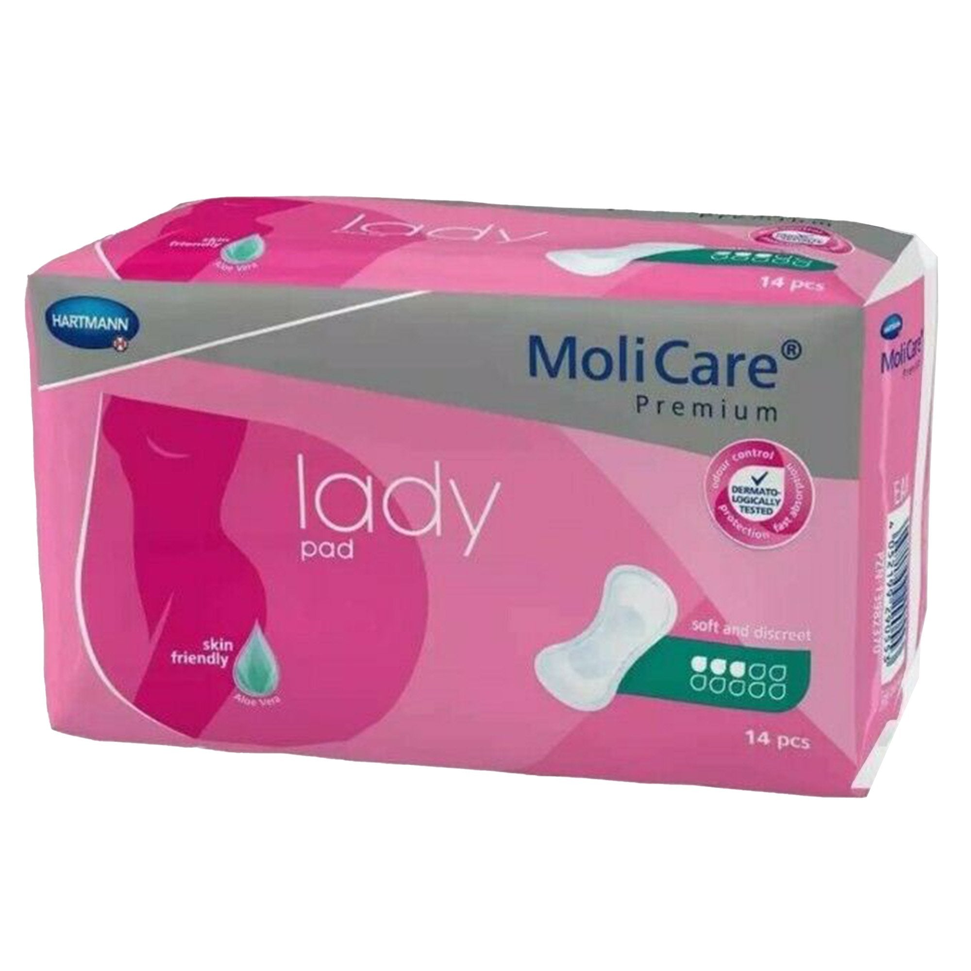 Bladder Control Pad MoliCare® Premium Lady Pads 5-51/2 X 13 Inch Moderate Absorbency Polymer Core One Size Fits Most