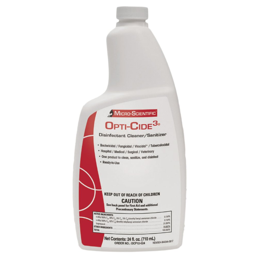 Opti-Cide3® Surface Disinfectant Cleaner Broad Spectrum Manual Pour Liquid 24 oz. Bottle Alcohol Scent NonSterile