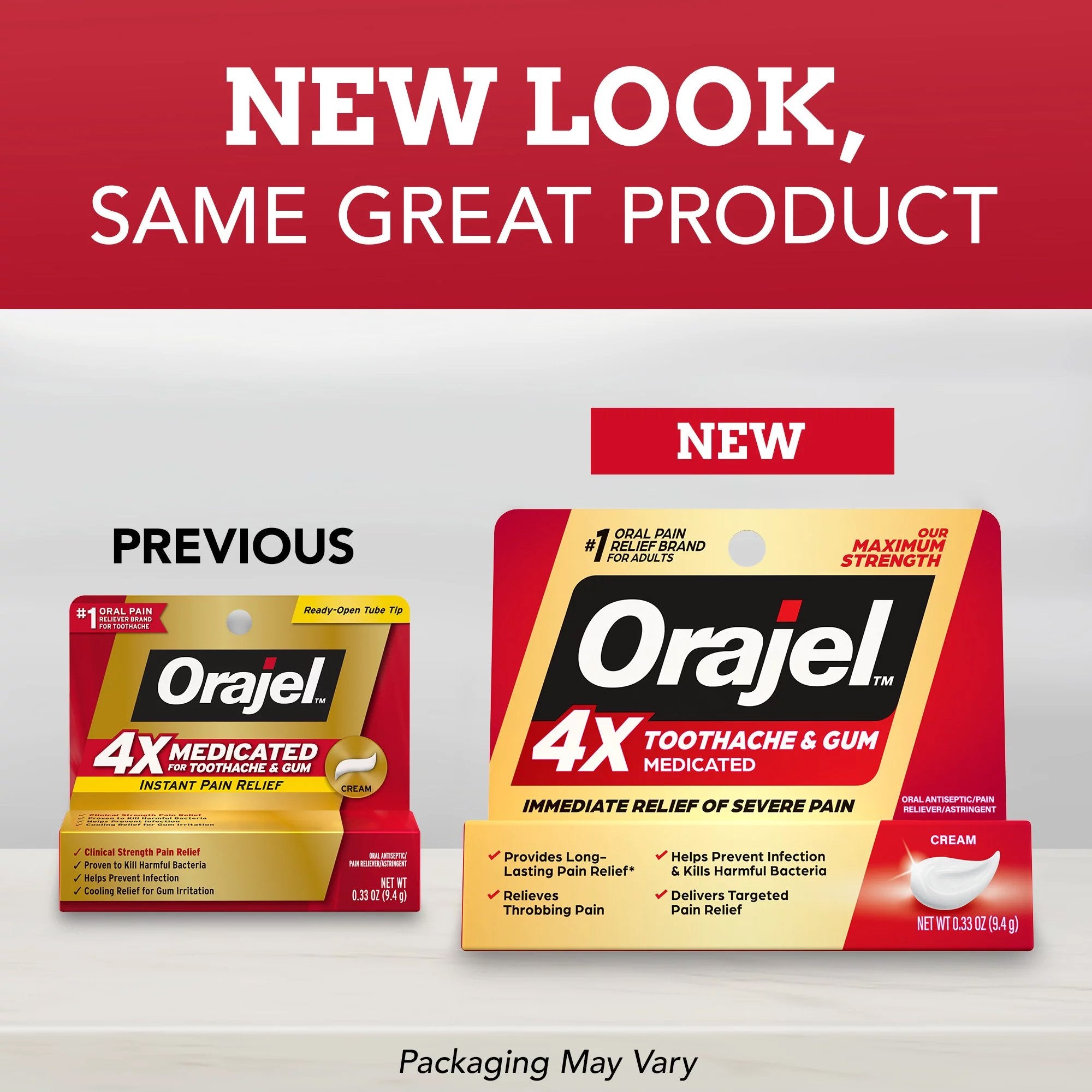 Oral Pain Relief Orajel® 4X Oral Cream