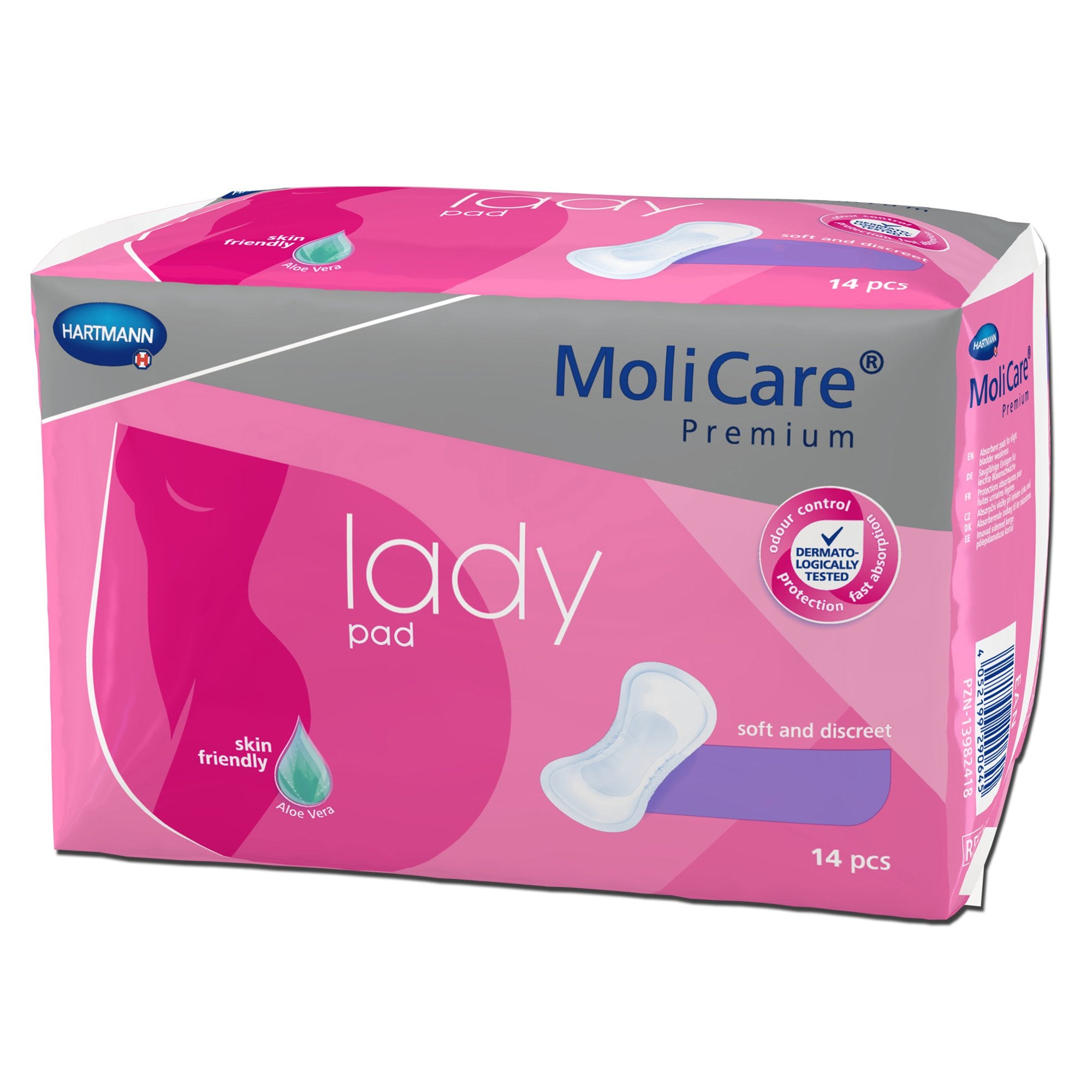 Bladder Control Pad MoliCare® Premium Lady Pads 3 X 8-1/2 Inch Light Absorbency Polymer Core One Size Fits Most