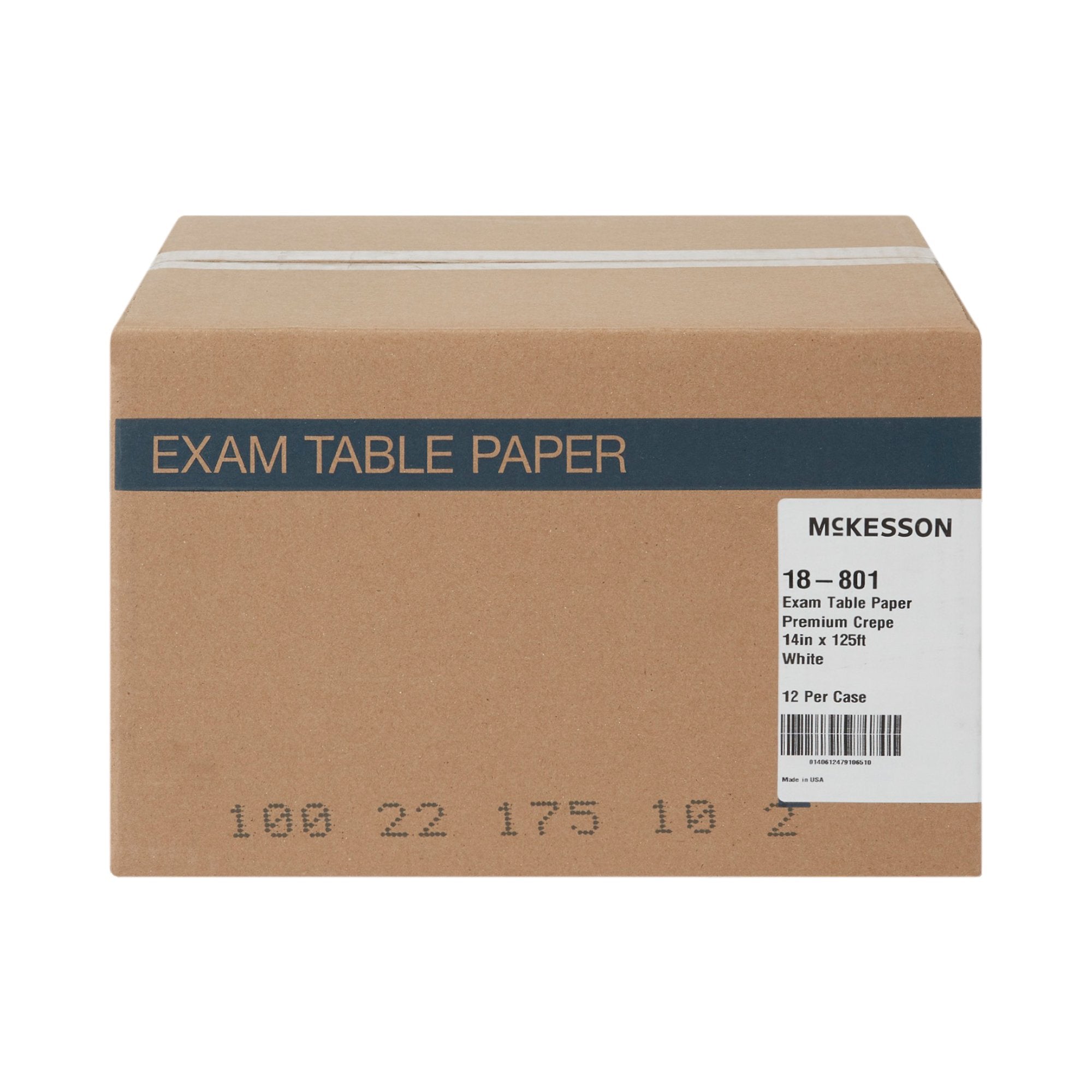 Table Paper McKesson 14 Inch Width White Crepe
